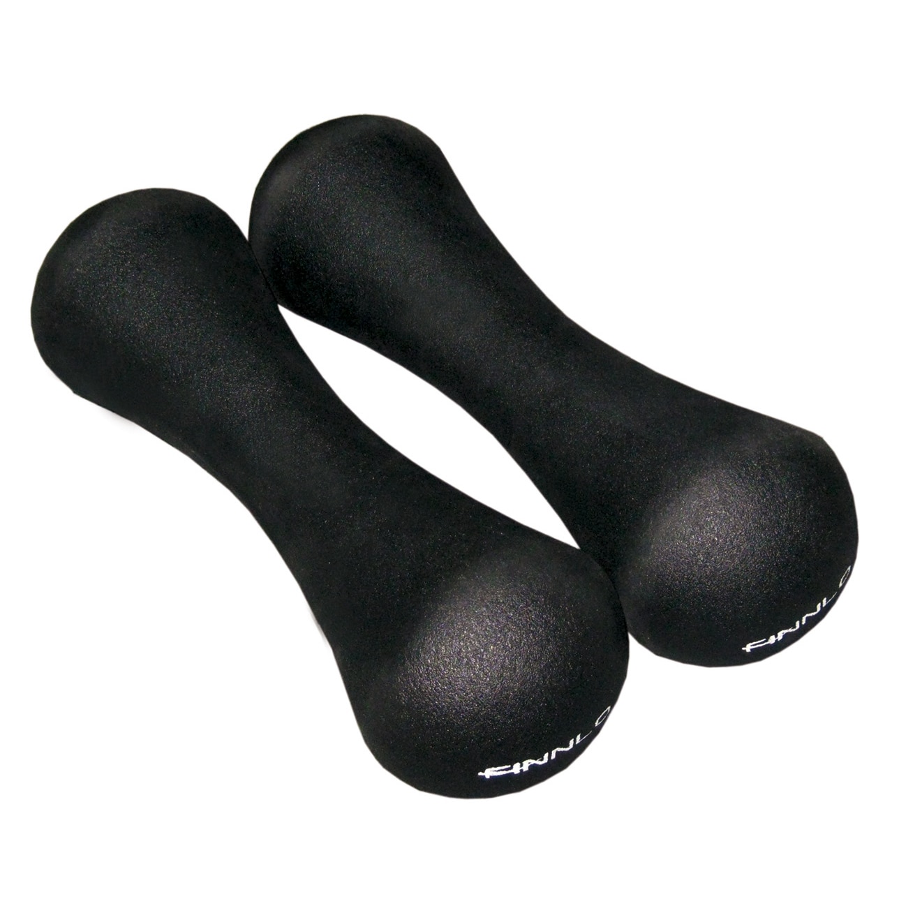 Conjunto de 2 halteres de neopreno fitness 3 kg Hammer Preto-1