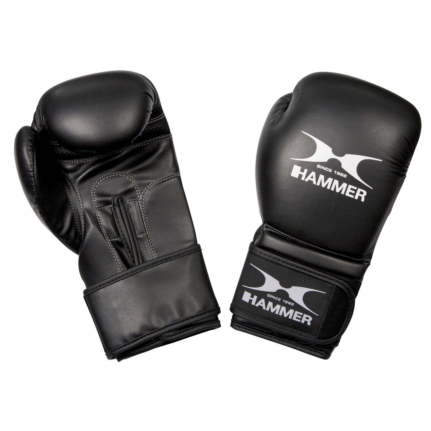 Imagen 1 de Guantes de boxeo Premium PU Hammer Negro