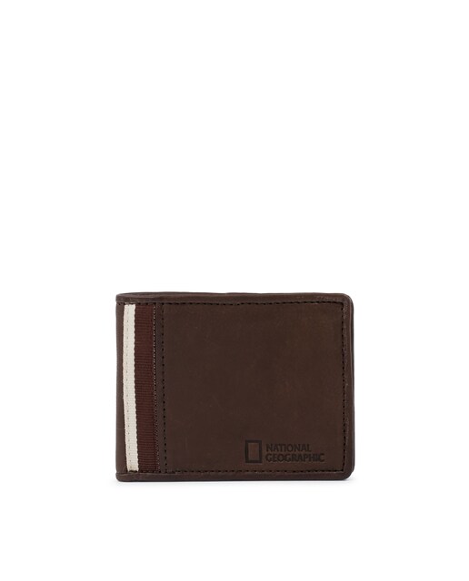 Imagen 0 de Cartera de hombre de piel en color marrón