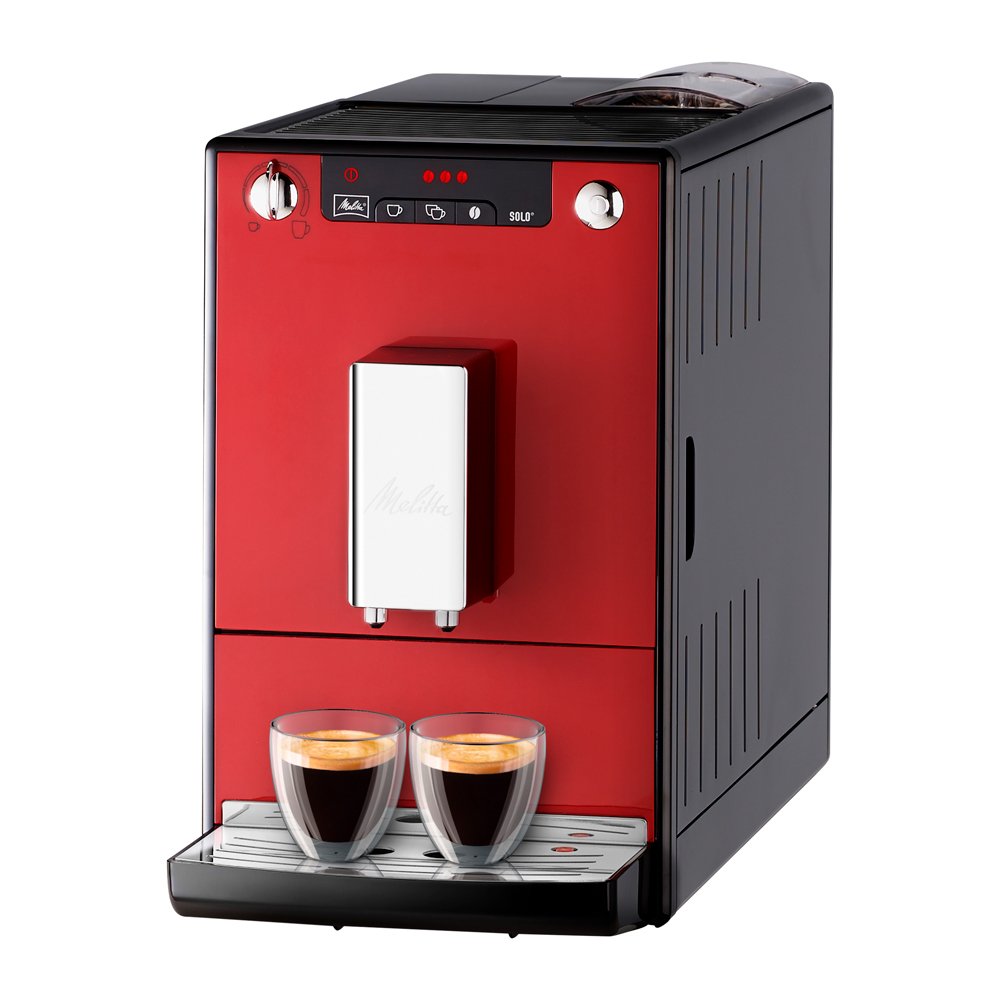 Cafetera Superautomática Melitta SOLO E950-104 Molinillo Integrado Compacta - Rojo Rojo-2