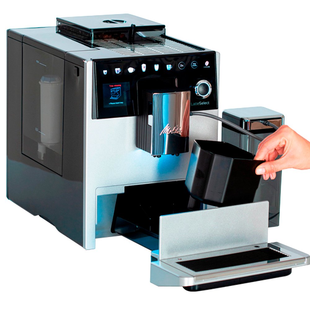 Cafetera Superautomática Melitta LatteSelect F630-211 Café en Grano y Molido 12 Recetas - Gris Gris-5
