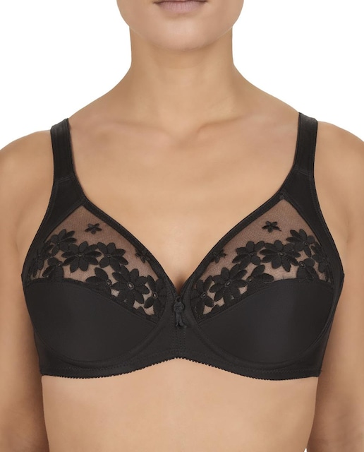 Imagen 0 de Sujetador con aro y bordado de flores