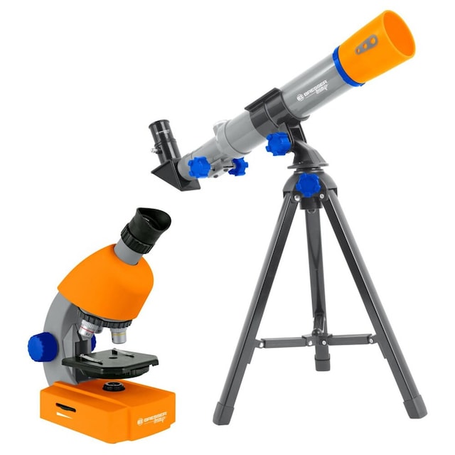Imagen 0 de Set De Telescopio Compacto Y Microscopio Bresser 40x-640x con accesorios