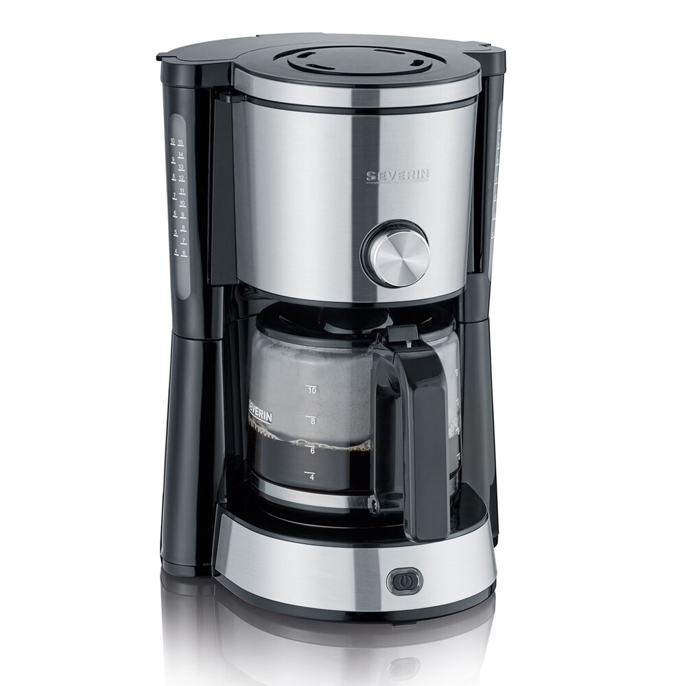 Severin - Cafetera Con Jarra De Cristal Ka 4825 Gris En Oferta Severin - Cafetera De Goteo Severin Ka 4825 Con Jarra De Cristal Para 10 Tazas.