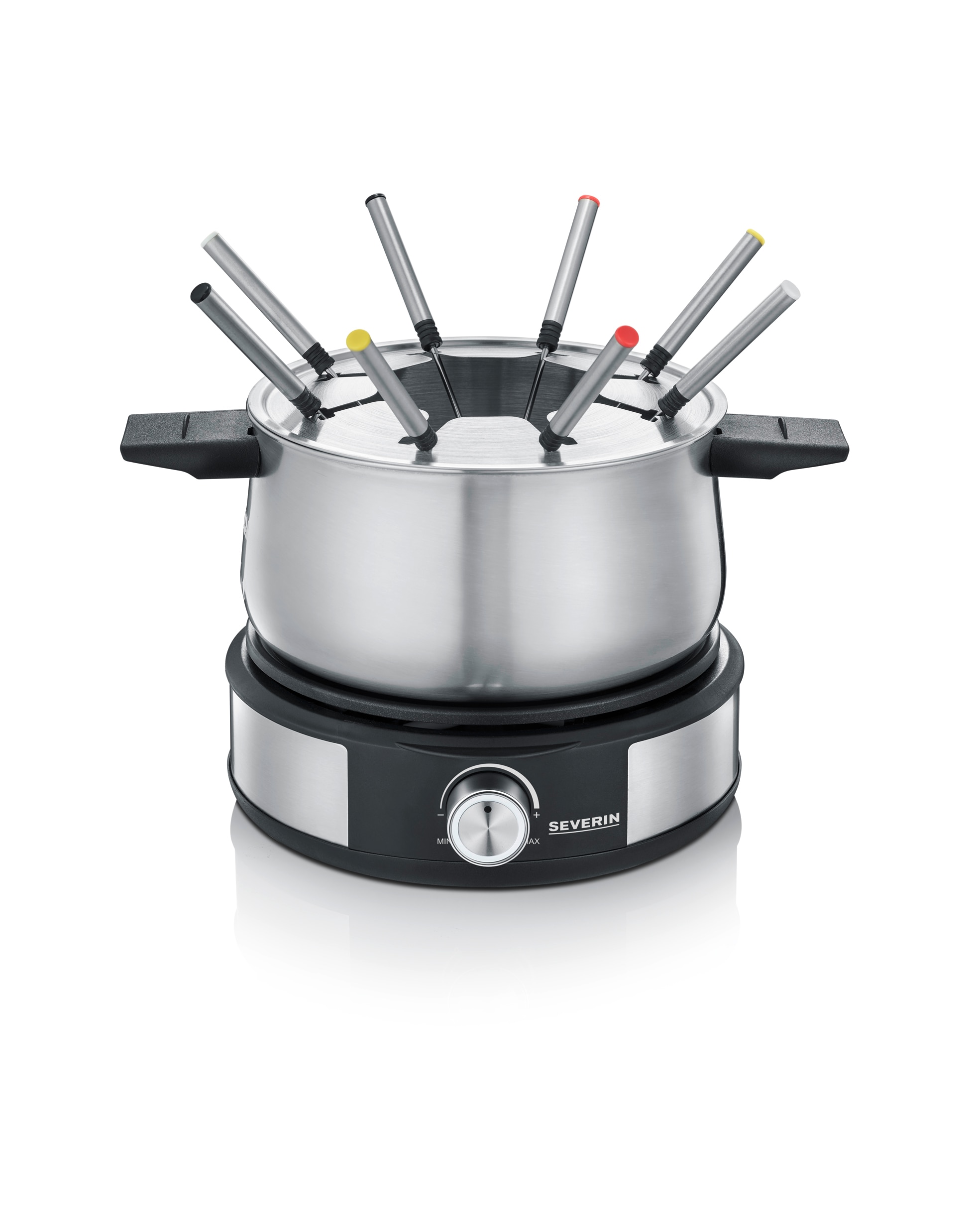 SEVERIN – Fondue Crepera SEVERIN FO 2471 Inox 1500 W para 8 personas.
