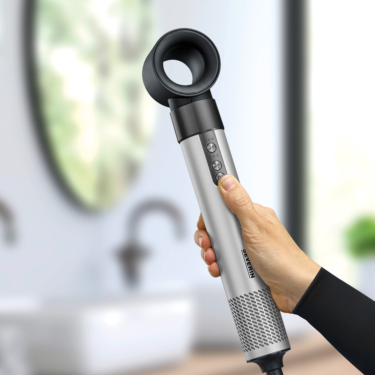 Moldeador de pelo múltiple de aire caliente SEVERIN WL 0683 5 en 1 500 W - Gris Gris-4