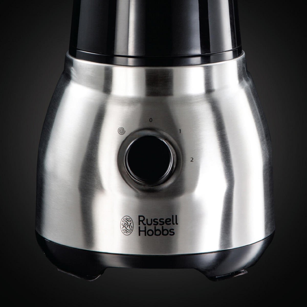 Batidora de vaso 2 en 1 Russell Hobbs Steel de Acero Inoxidable con jarra de cristal de 1,5 l - Gris Gris-2