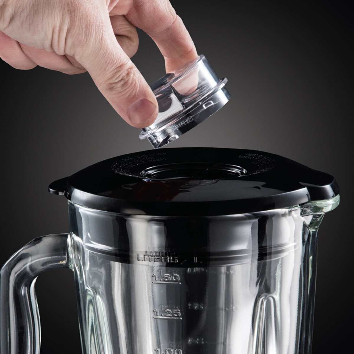 Batidora de vaso 2 en 1 Russell Hobbs Steel de Acero Inoxidable con jarra de cristal de 1,5 l - Gris Gris-3