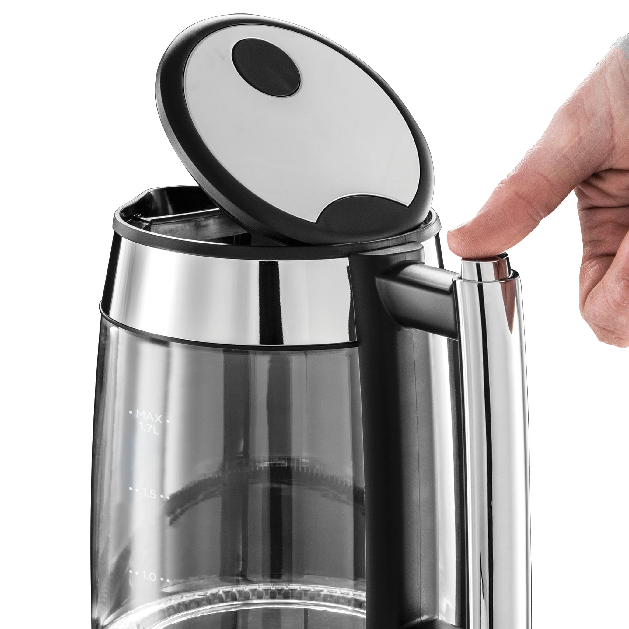 Hervidor Russell Hobbs Elegance de cristal fabricado con vidrio Schott - Gris Gris-3