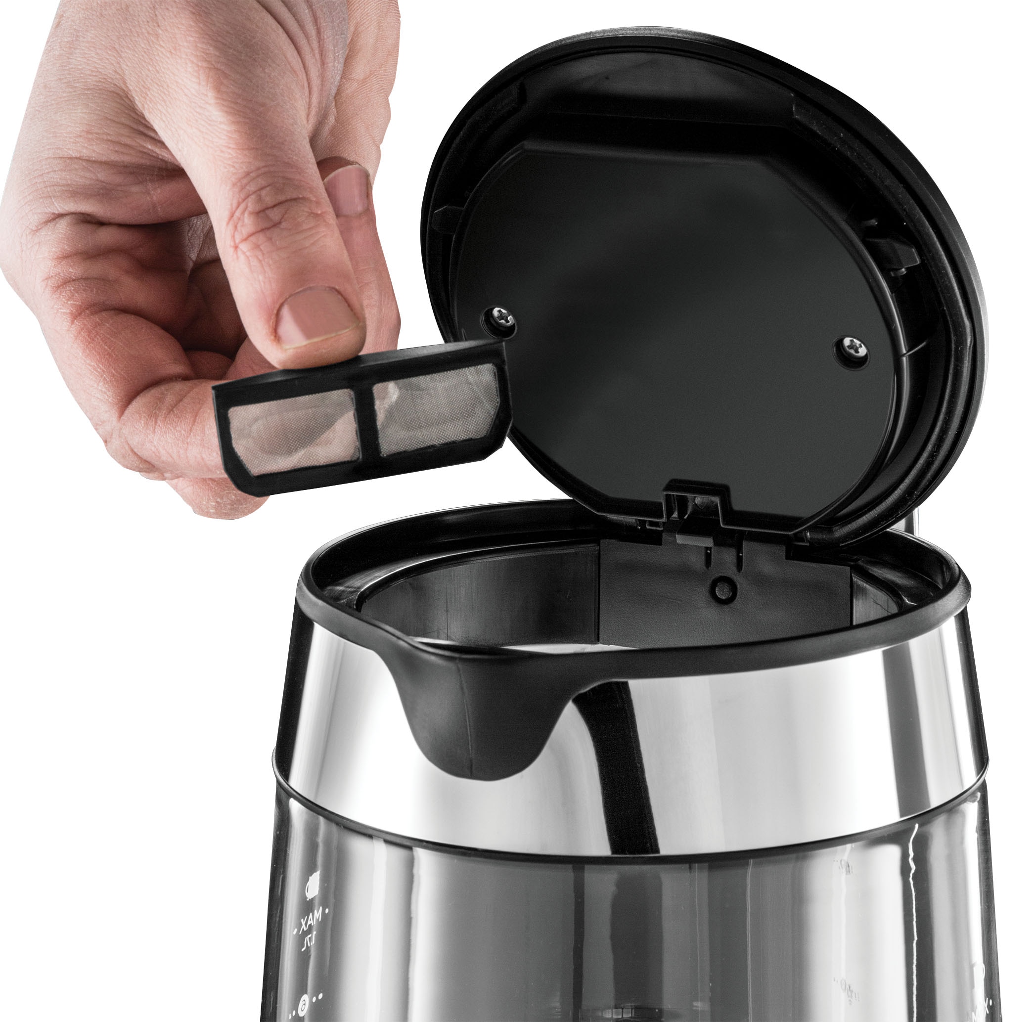 Hervidor Russell Hobbs Elegance de cristal fabricado con vidrio Schott - Gris Gris-4