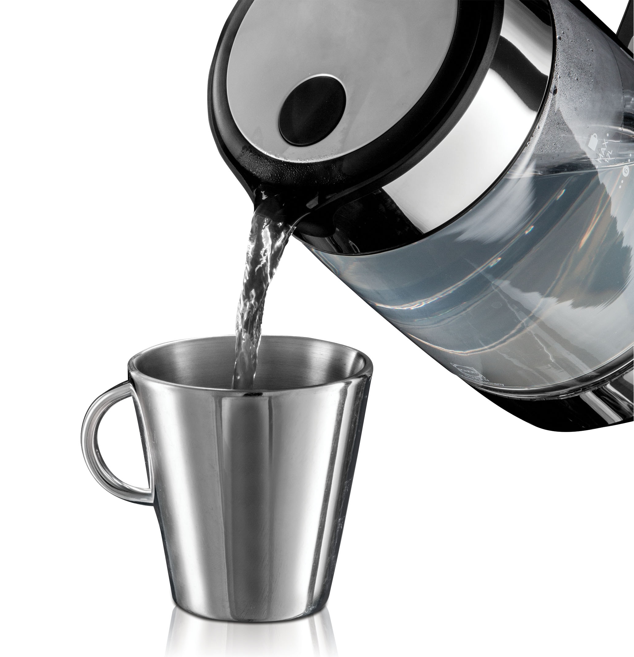 Hervidor Russell Hobbs Elegance de cristal fabricado con vidrio Schott - Gris Gris-5