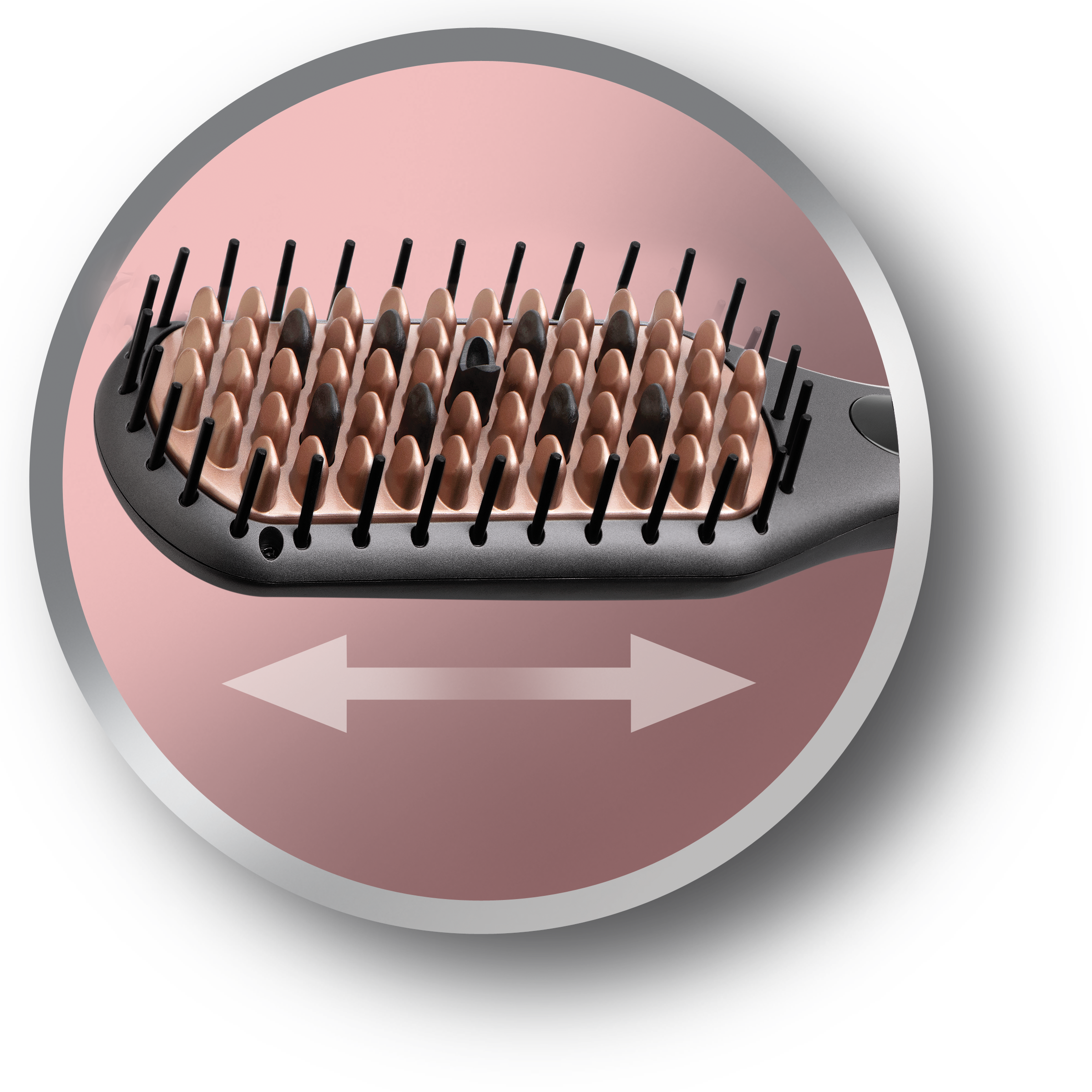 Cepillo Alisador Remington Keratin Protect con cerdas de cerámica y tecnología iónica - Gris Gris-4