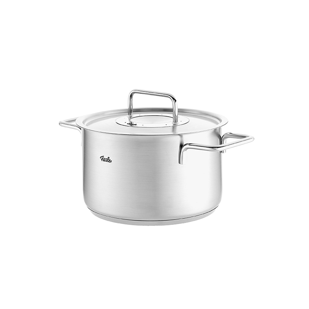 Olla con tapa de metal Pure Fissler - Plata Olla de 24 cm Plata-1