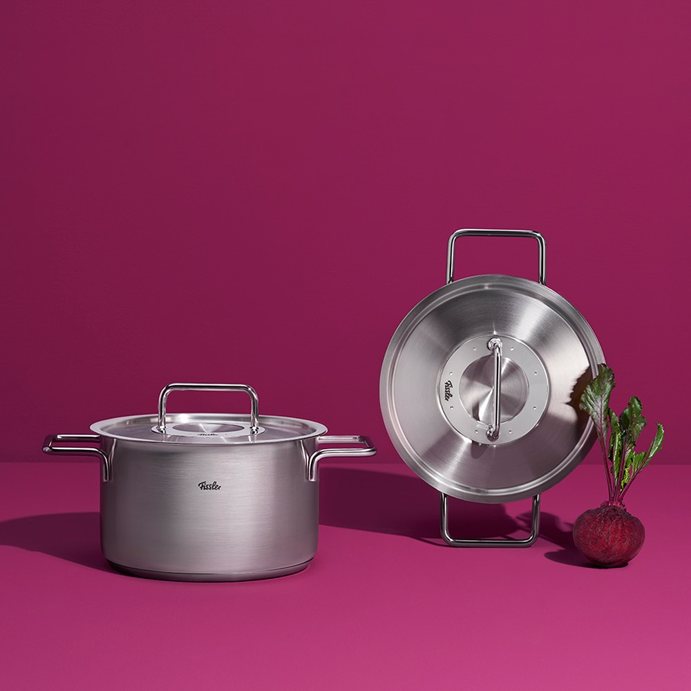Olla con tapa de metal Pure Fissler - Plata Olla de 24 cm Plata-6