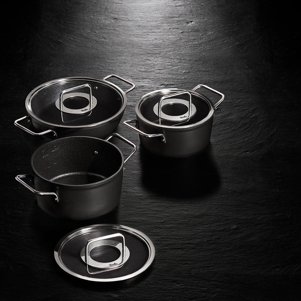 Set de 2 ollas con tapa de cristal Adamant Fissler - Metal Metal-3