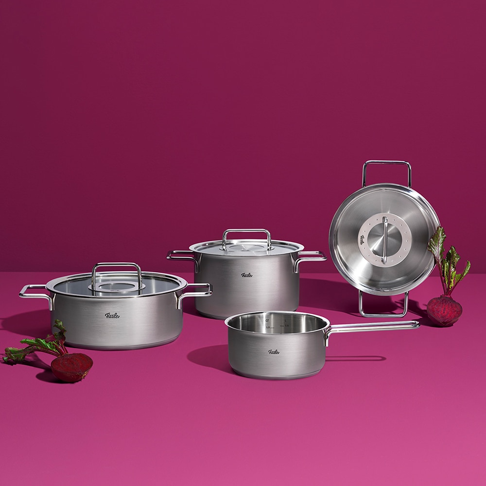 Imagen 4 de Cacerola con tapa de cristal Pure Profi Fissler - Plata Cacerola de 24 cm Plata