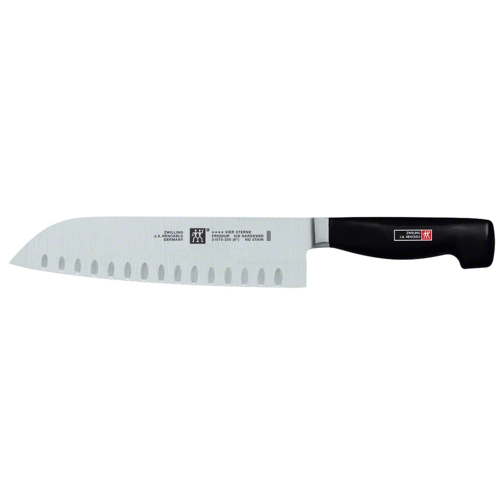 Imagen 0 de Cuchillo Santoku alveolado Twin Pollux Zwilling Negro