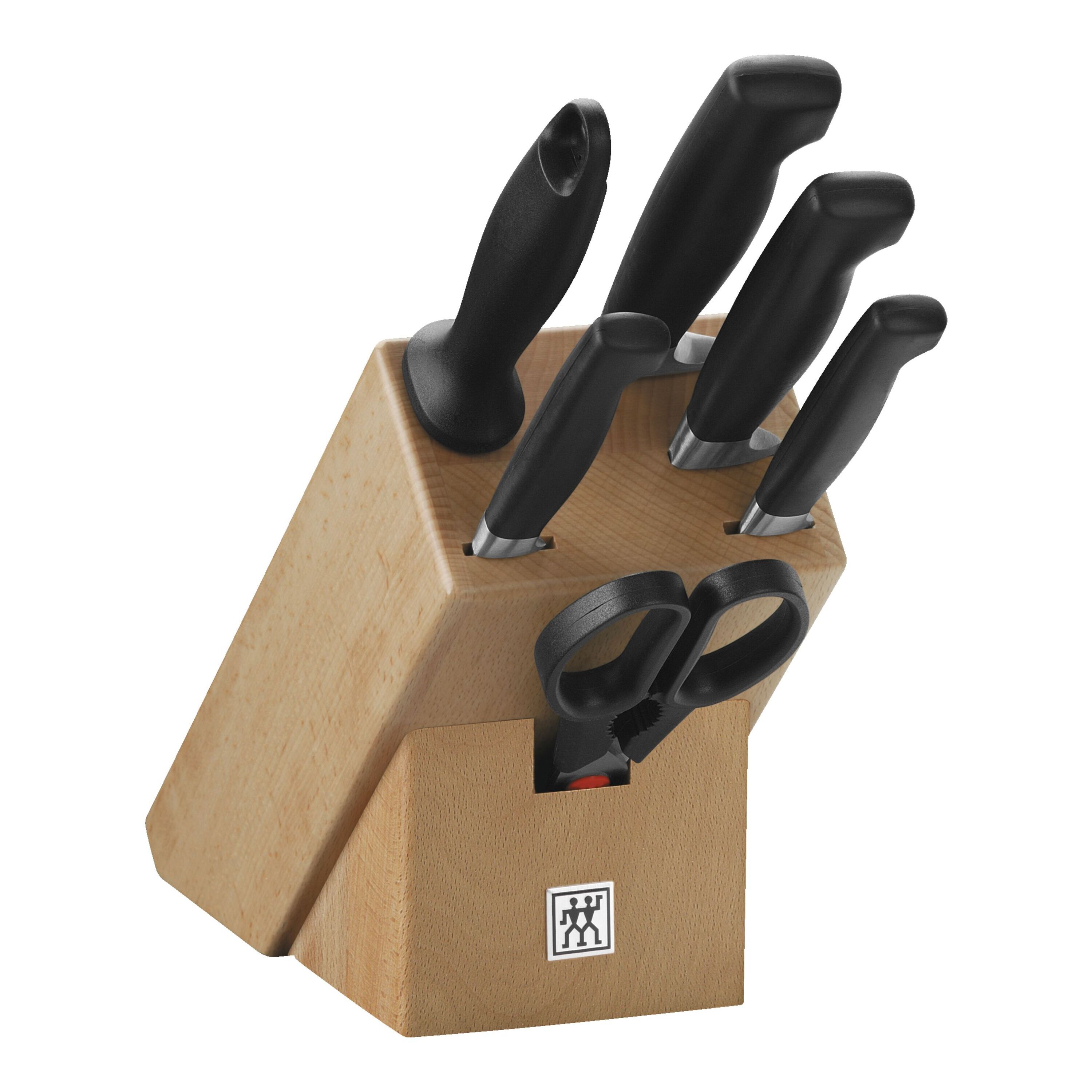 Taco de cuchillos 7 piezas Vier Sterne Natural Zwilling - Natural Natural-1