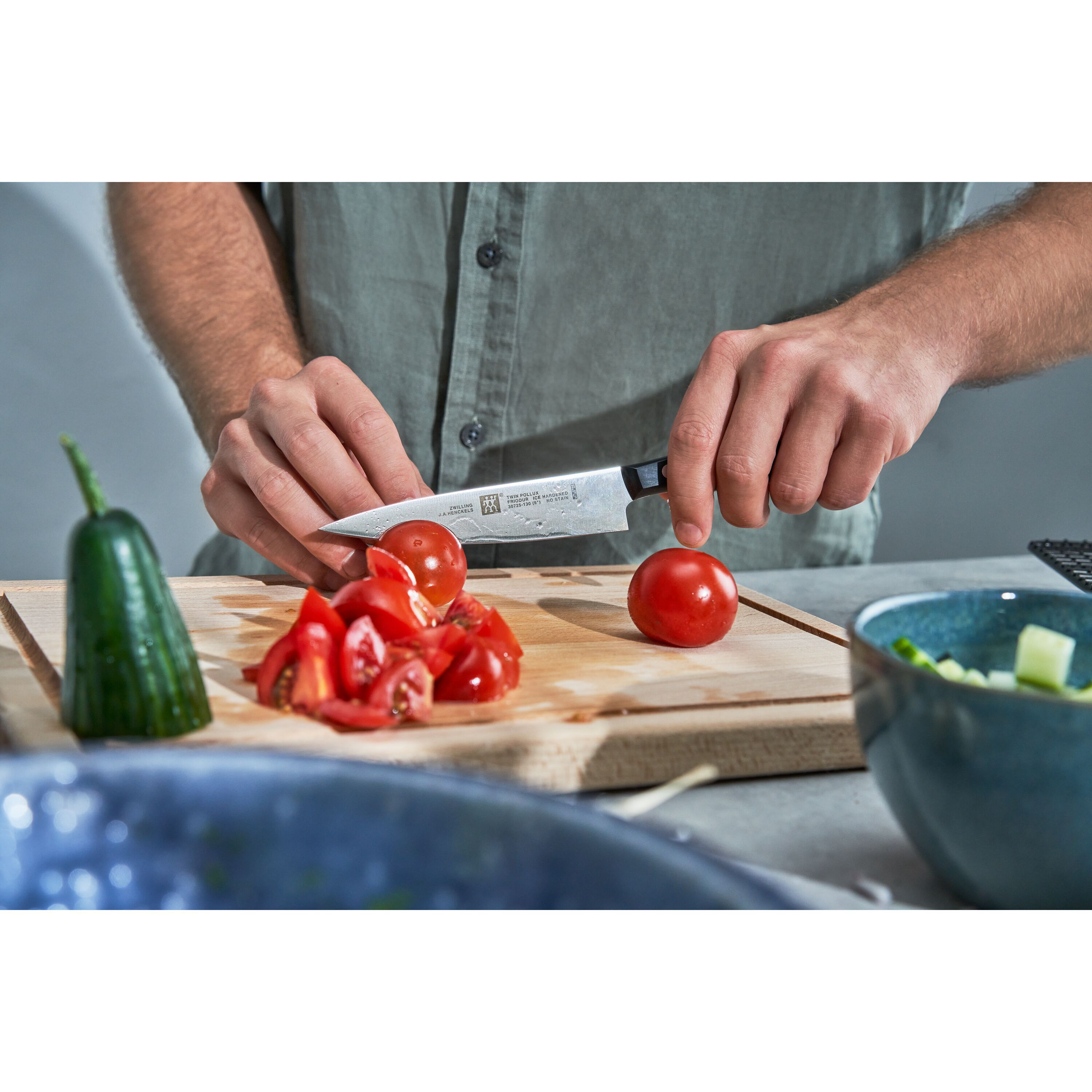 Cuchillo cocinero compacto 13 cm Twin Pollux Zwilling - Negro Negro-2