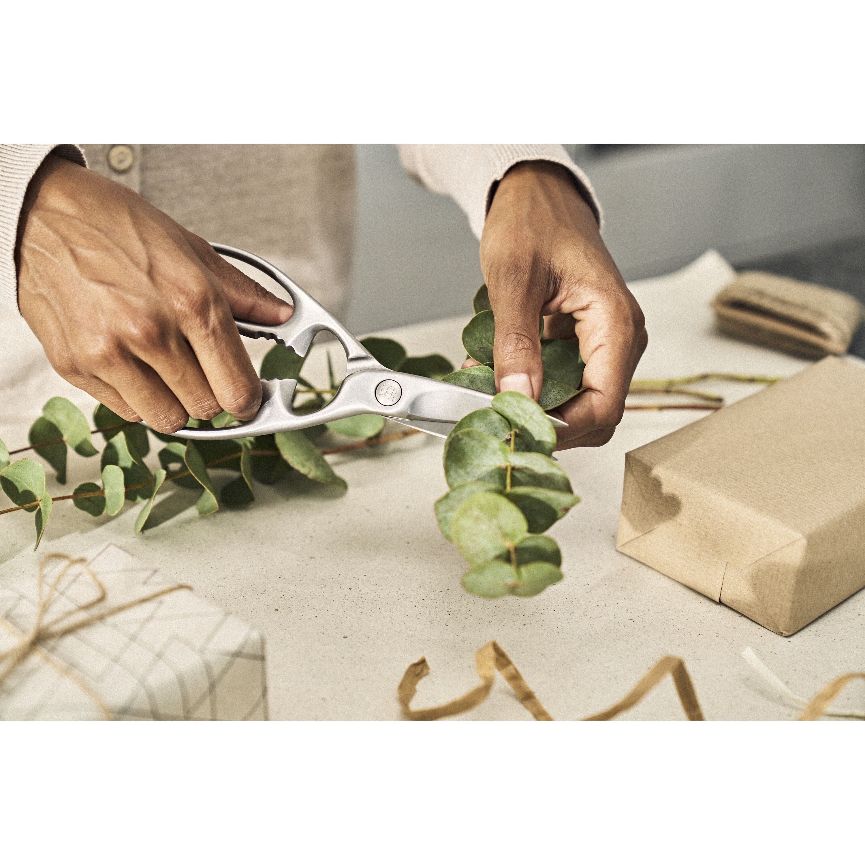 Tijeras multiusos de acero mate Twin Select Zwilling - Plata 20 cm Plata-4