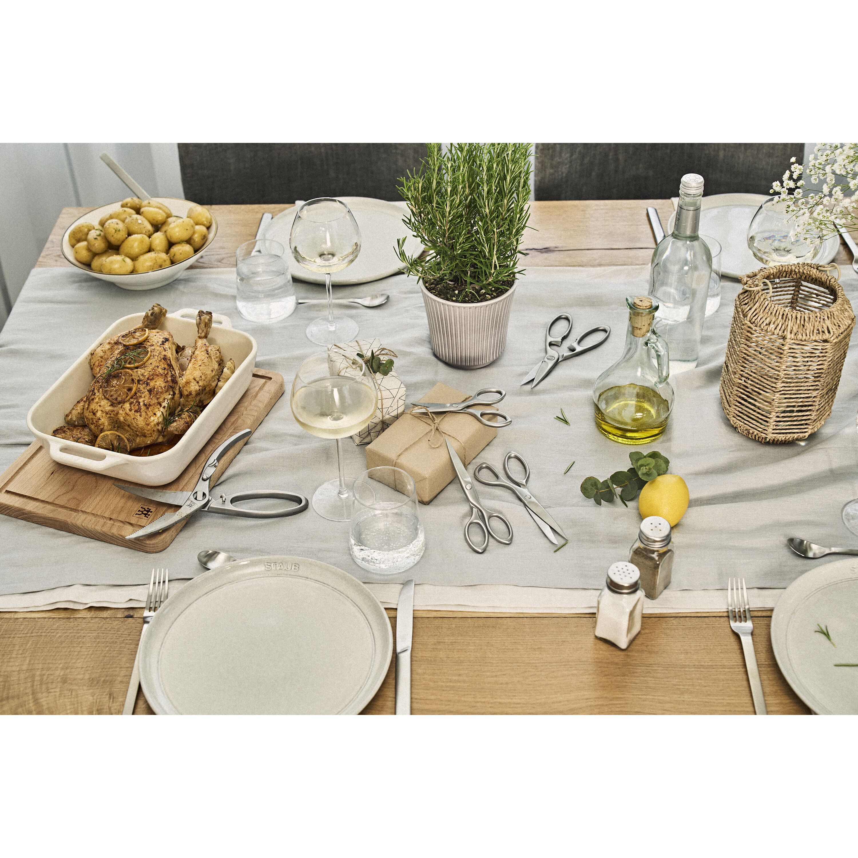 Tijeras multiusos de acero mate Twin Select Zwilling - Plata 20 cm Plata-5