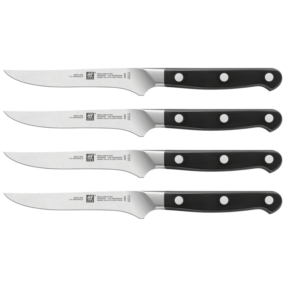 Juego de 4 cuchillos chuleteros Pro Zwilling - Negro Negro-1