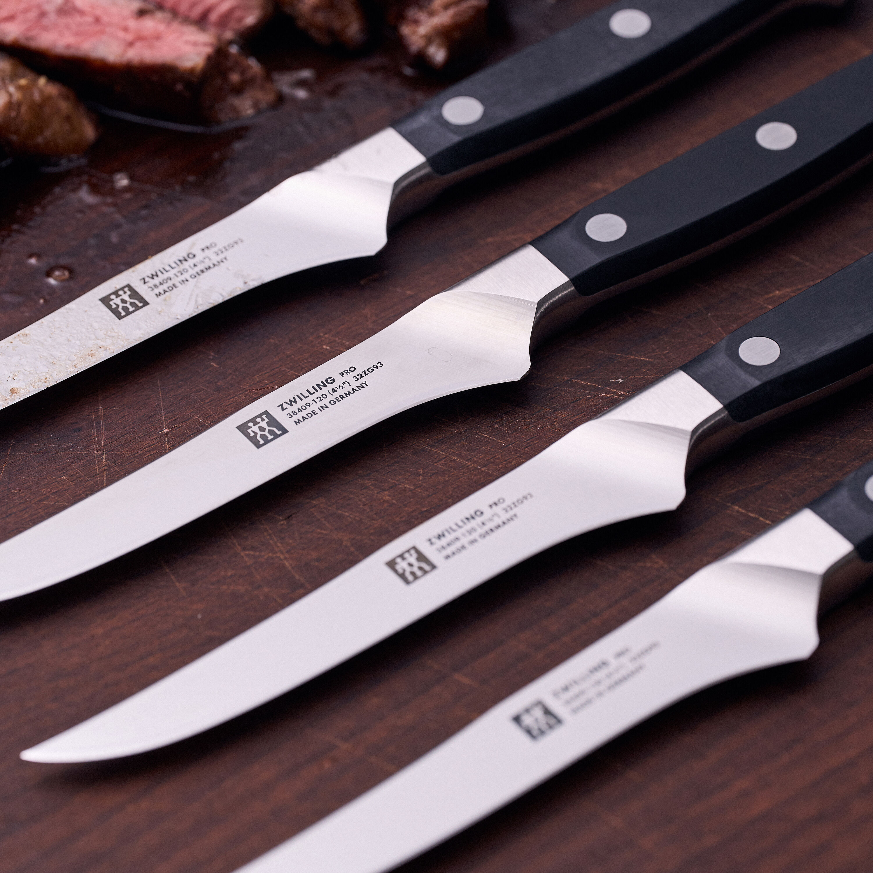 Juego de 4 cuchillos chuleteros Pro Zwilling - Negro Negro-5