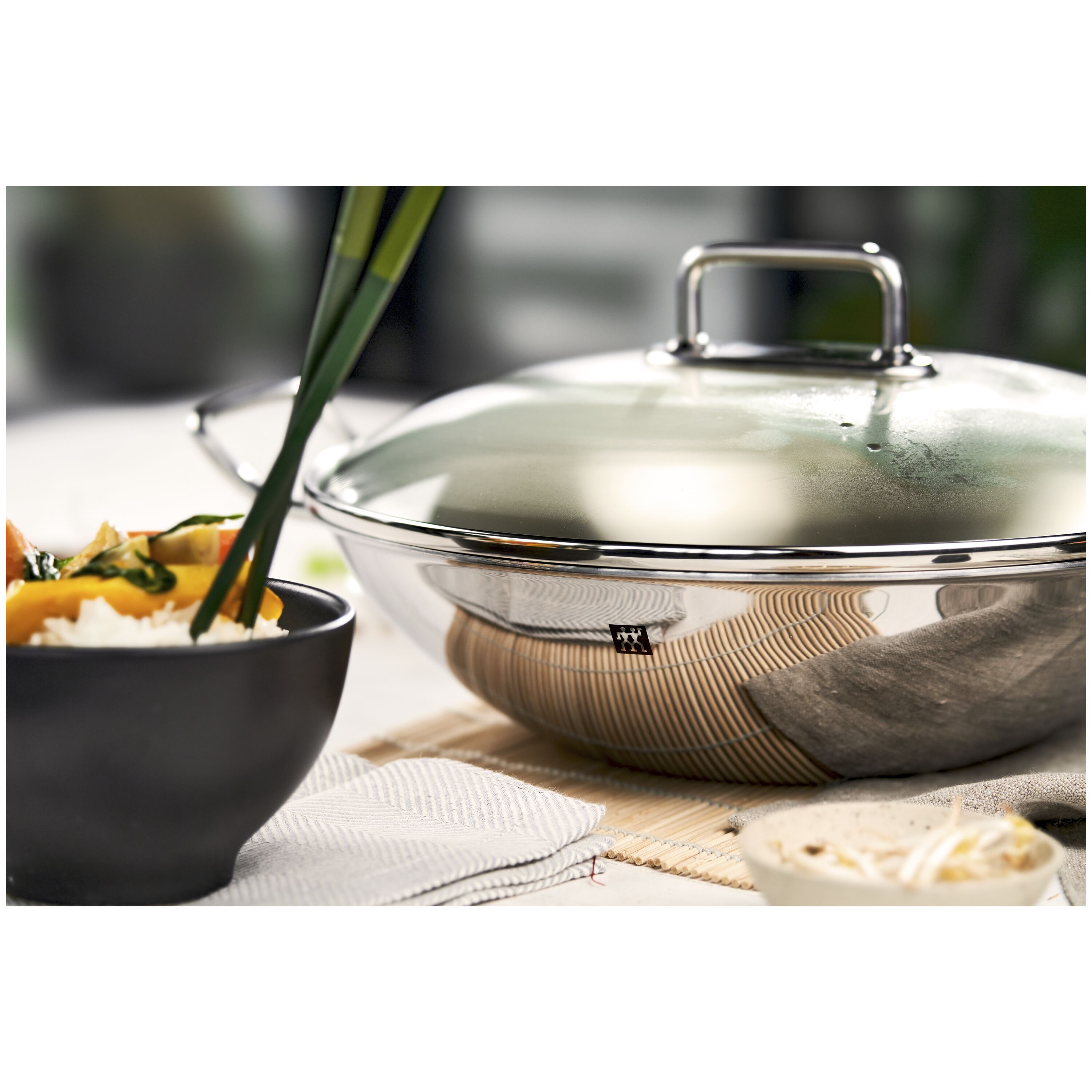 Wok de acero Plus Zwilling - Plata 32 cm Plata-2