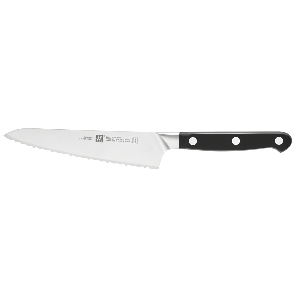 Imagen 1 de Cuchillo cocinero Pro con sierra Zwilling - Negro 14 cm Negro