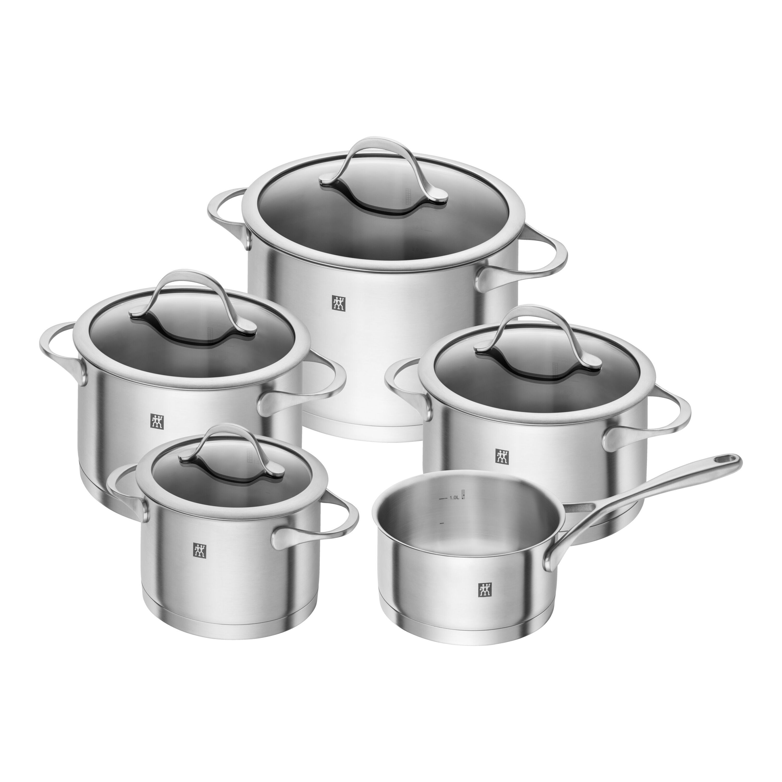 Batería de cocina de 5 piezas de acero inoxidable 18/10 Essence Zwilling - Plata Plata-1