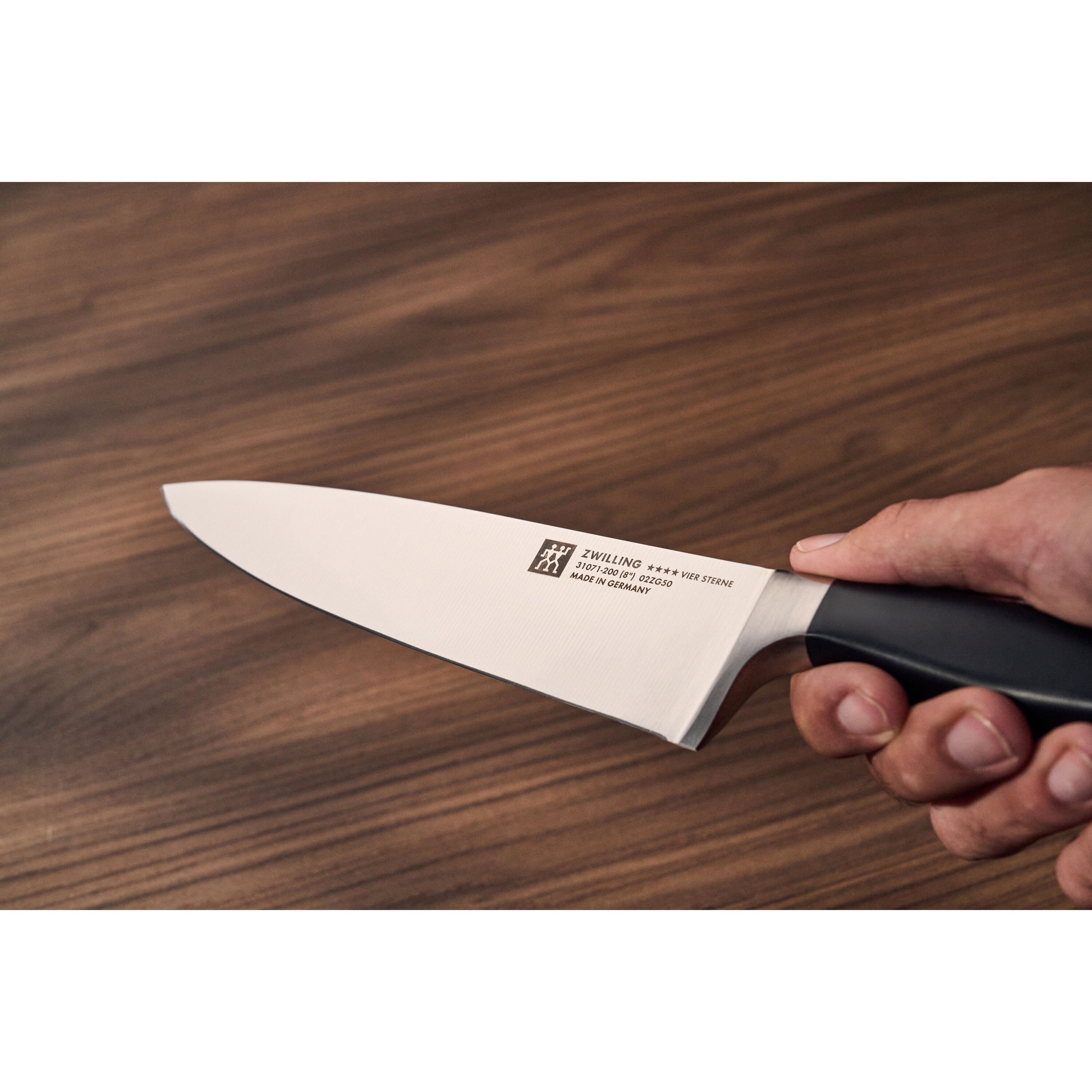 Cuchillo de chef compacto Vier Sterne Zwilling - Negro Negro-2