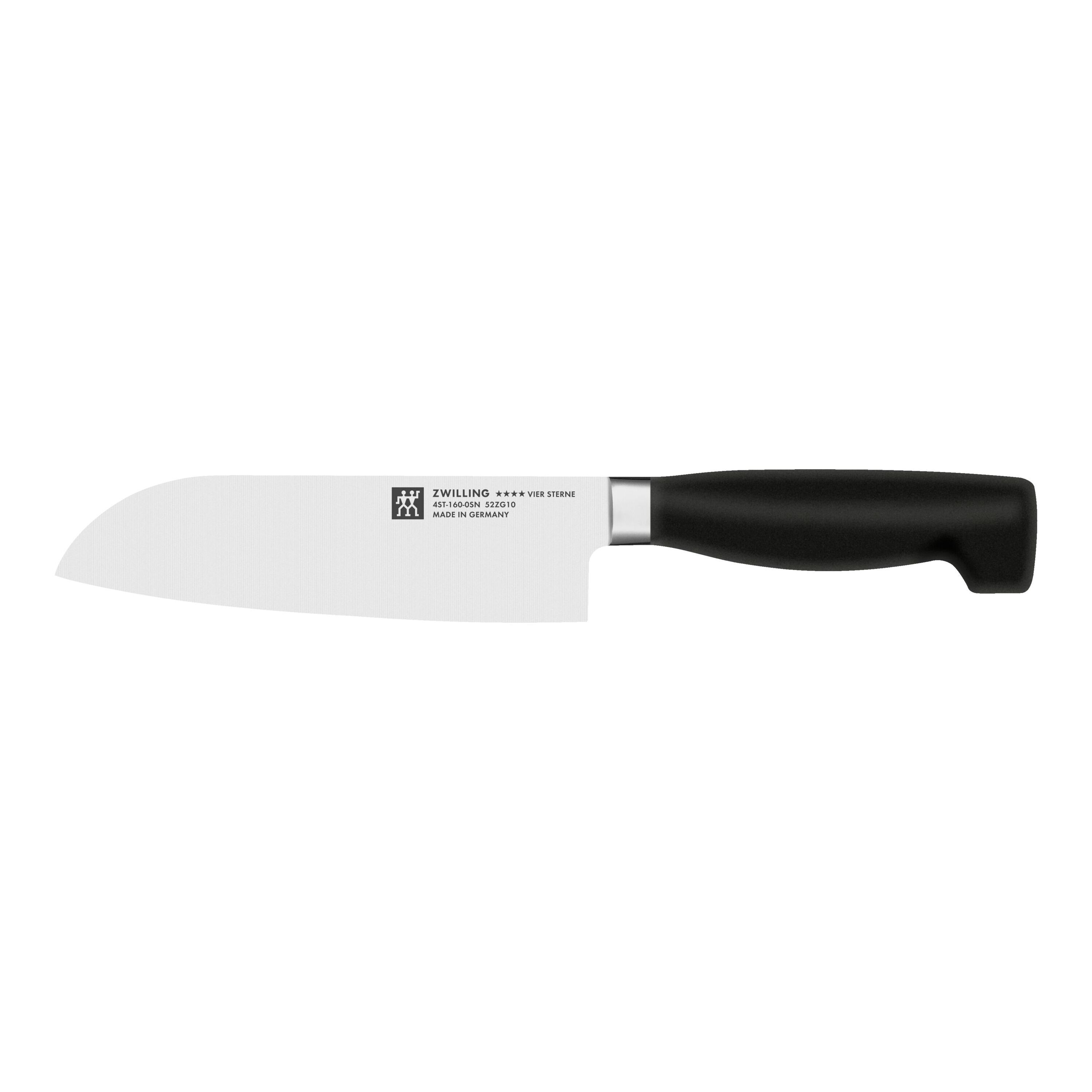 Cuchillo Santoku Vier Sterne Zwilling - Negro Negro-1