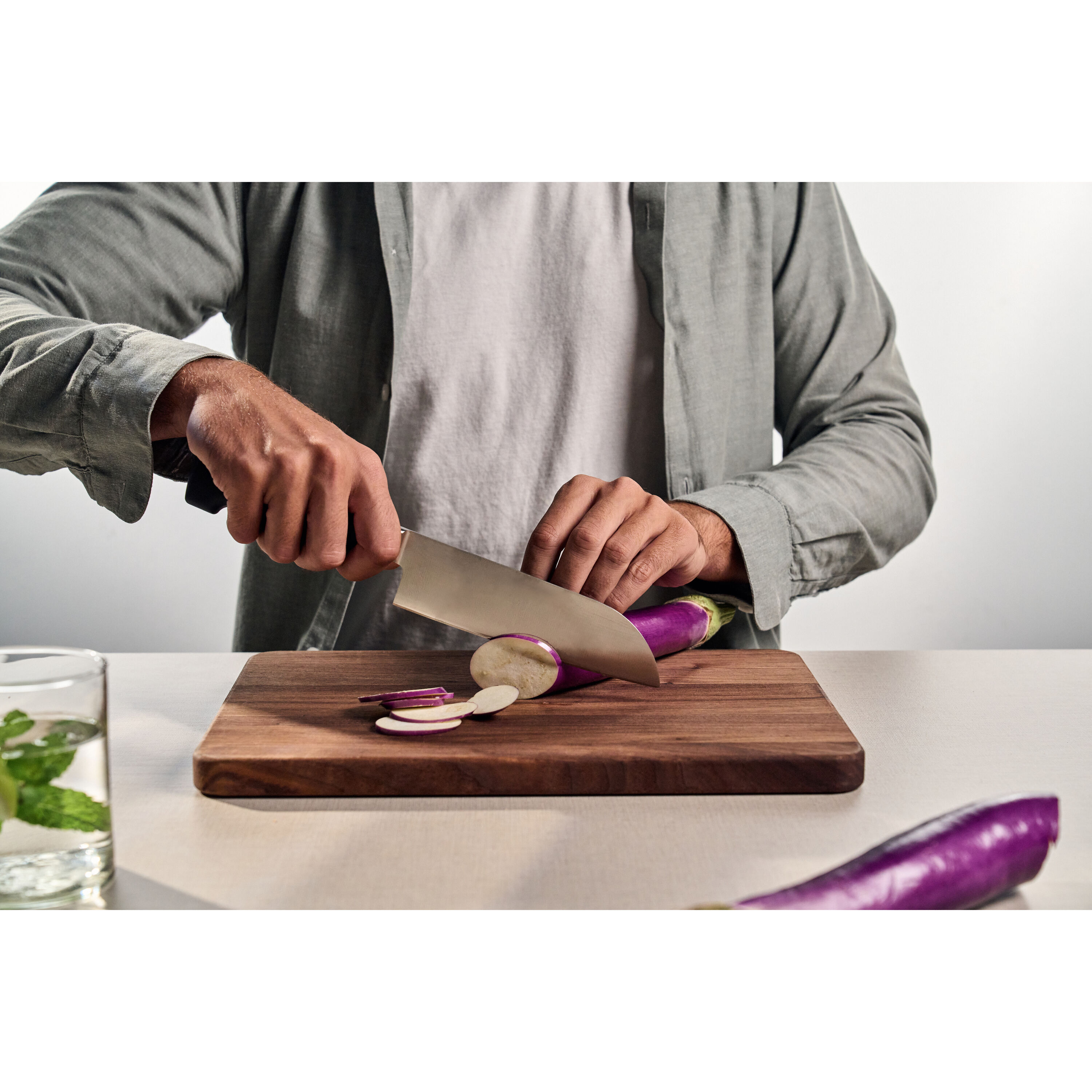 Cuchillo Santoku Vier Sterne Zwilling - Negro Negro-3