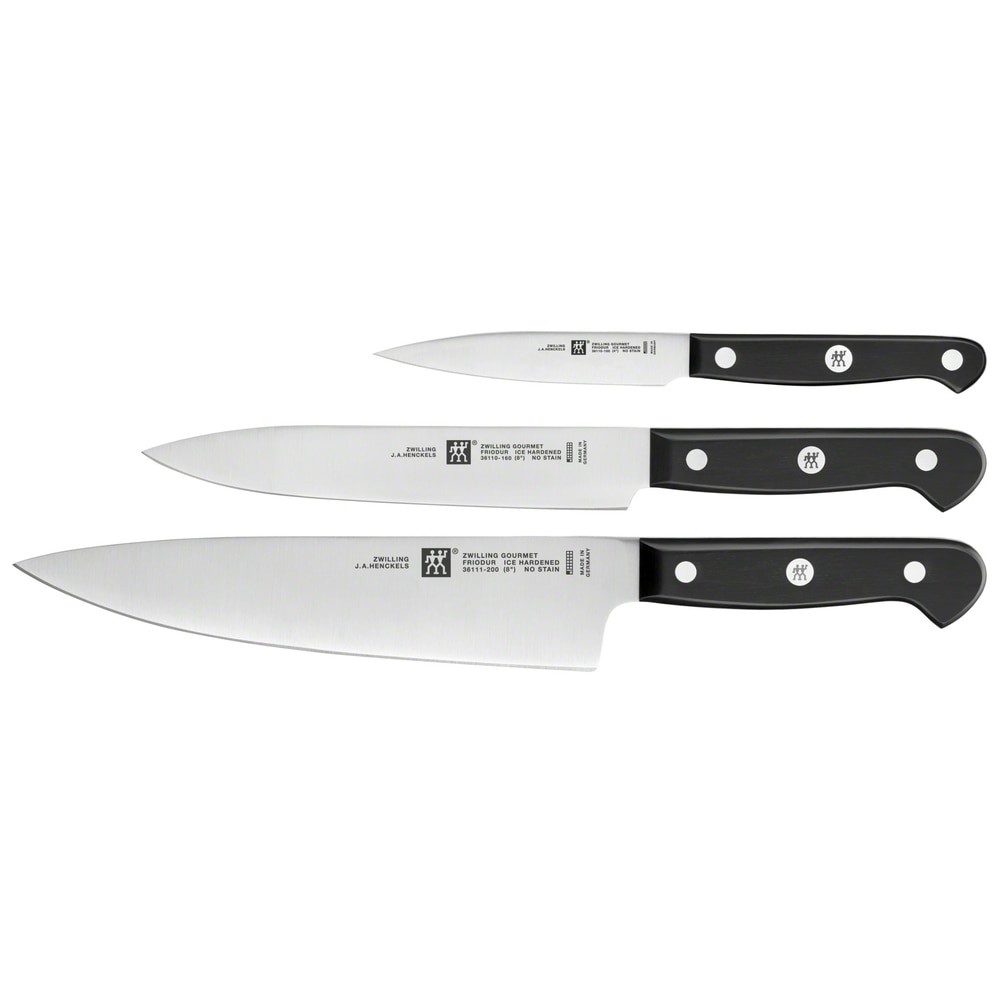 Imagen 1 de Juego de 3 cuchillos Gourmet Zwilling - Negro Negro