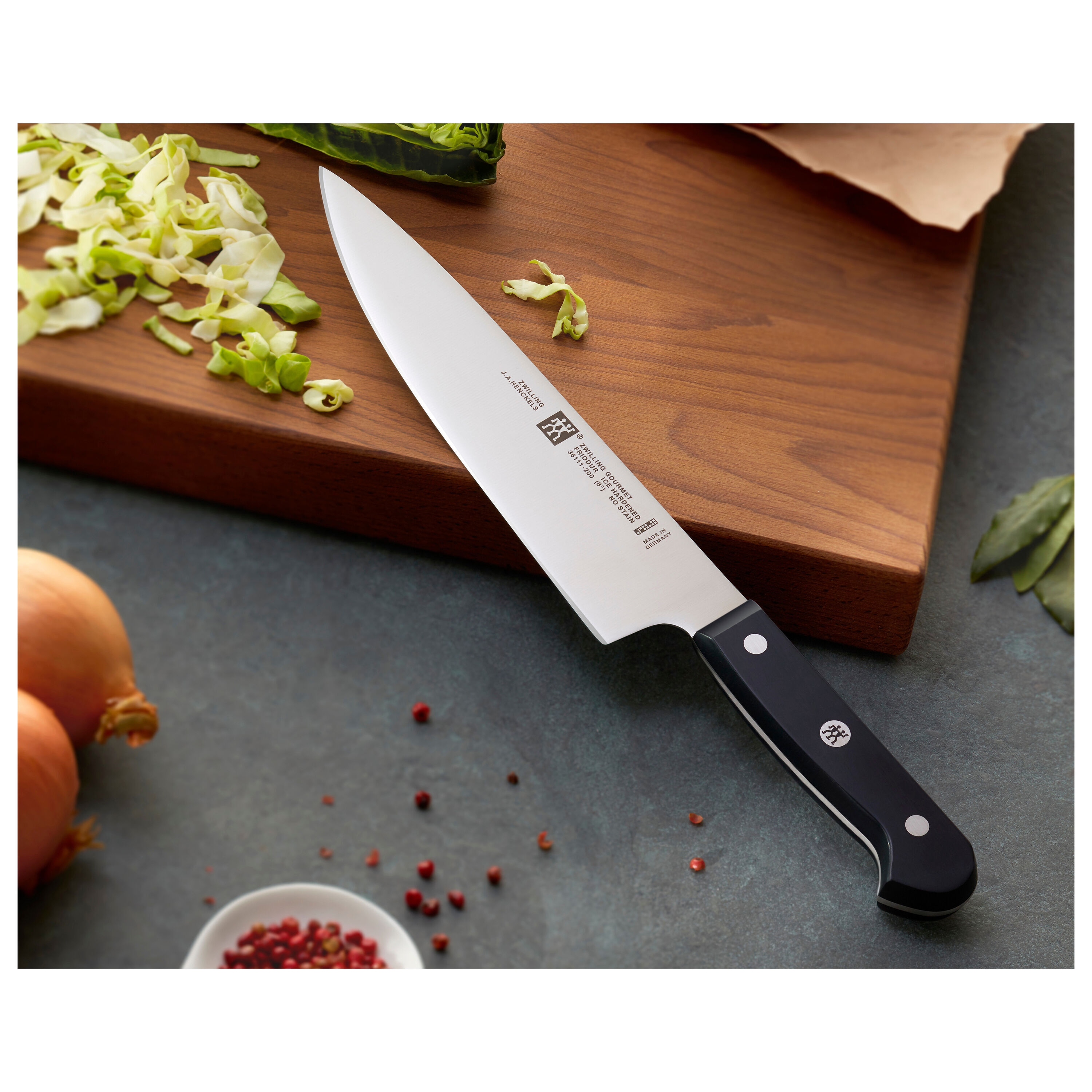 Cuchillo de chef Gourmet Zwilling - Negro 20 cm Negro-5