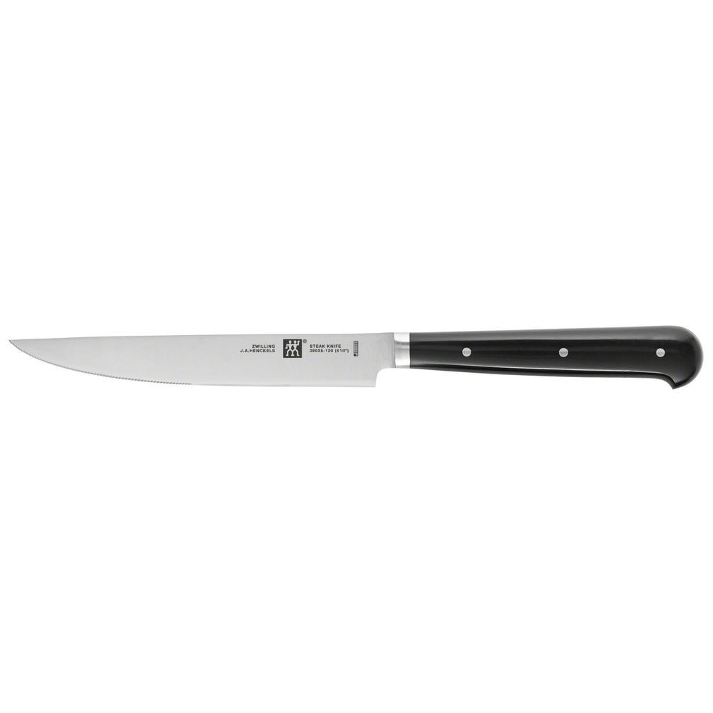 Juego de 4 cuchillos chuleteros Twin steak con sierra Zwilling - Negro Negro-5