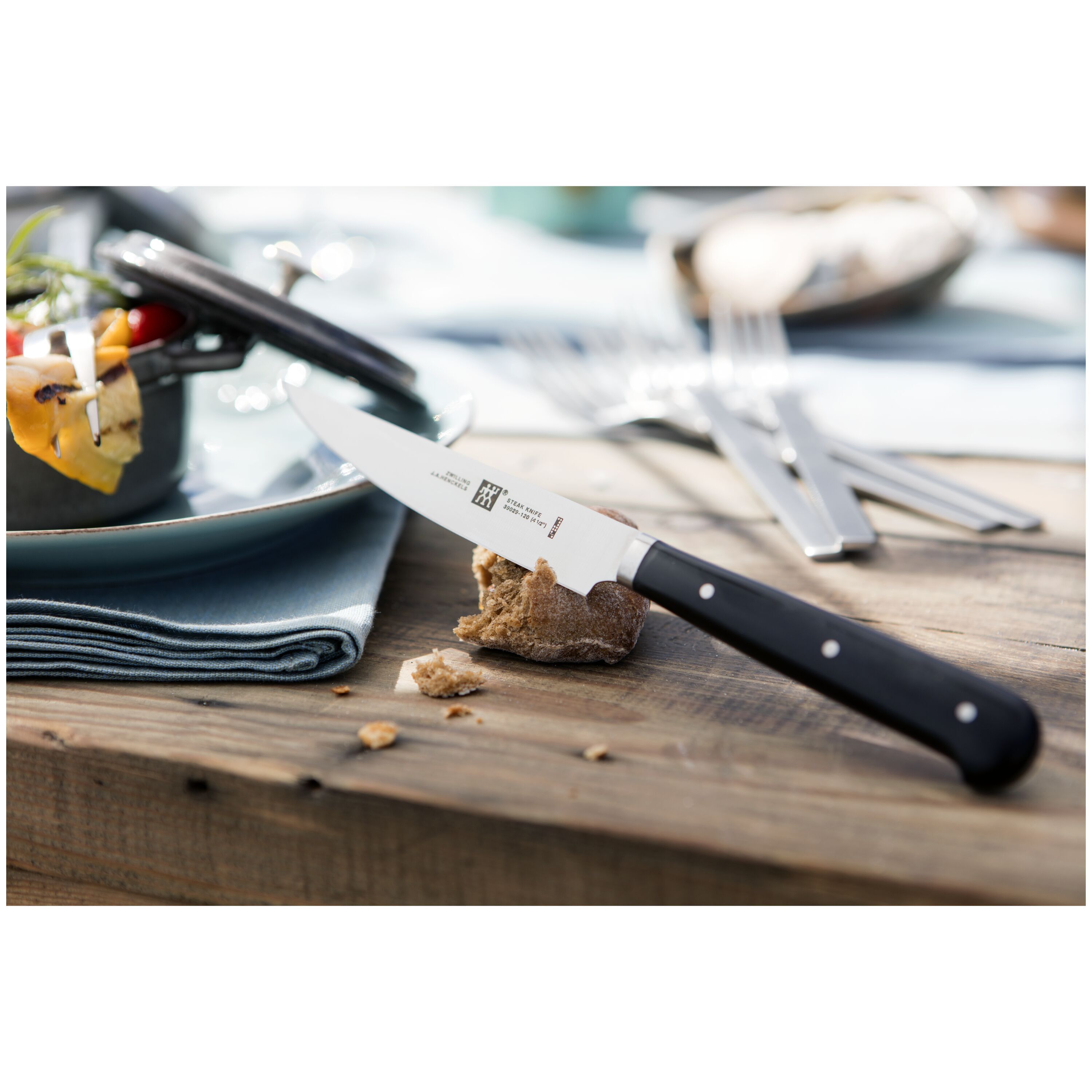 Juego de 4 cuchillos chuleteros Zwilling - Negro Negro-3