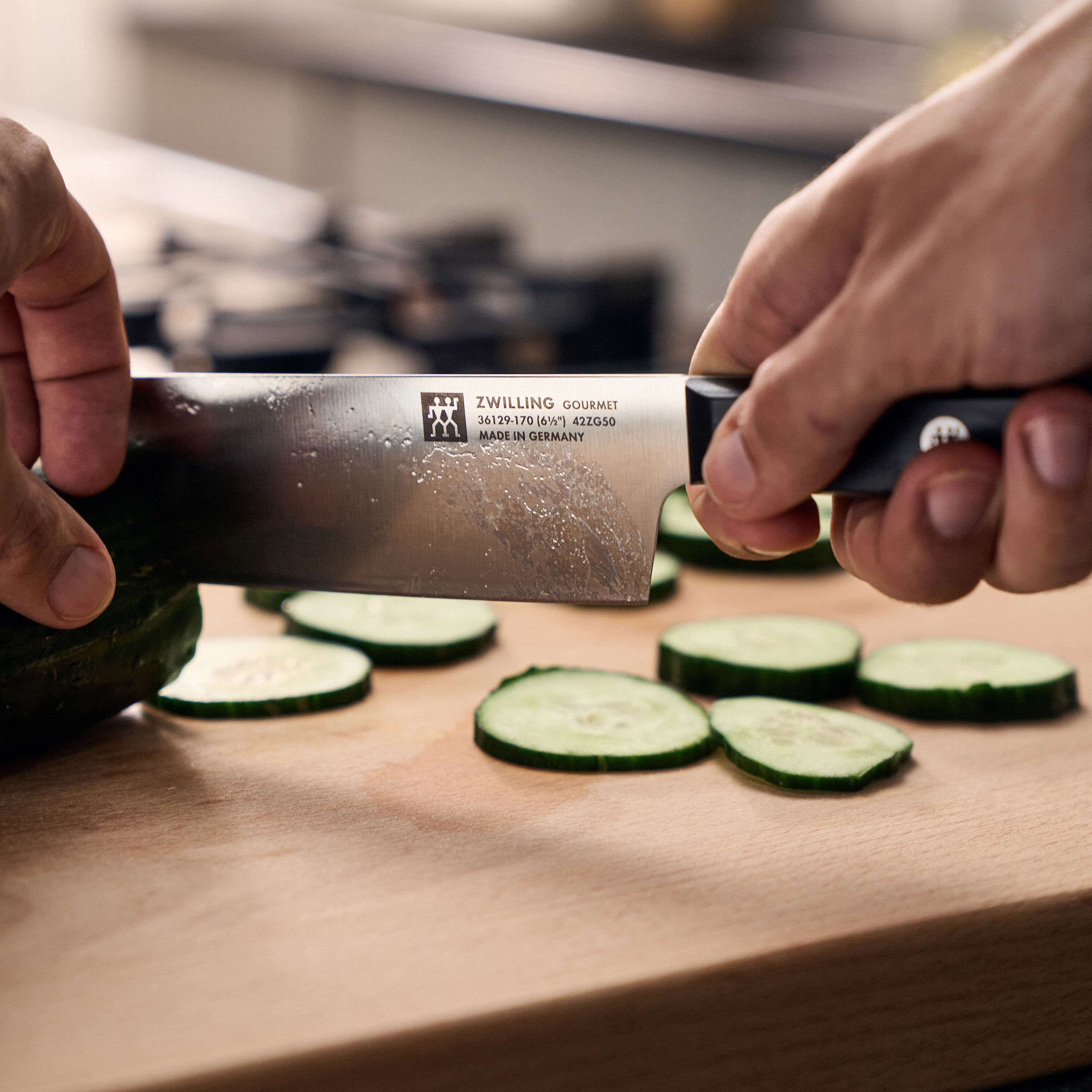 Cuchillo Nakiri Gourmet Zwilling - Negro 17 cm Negro-5