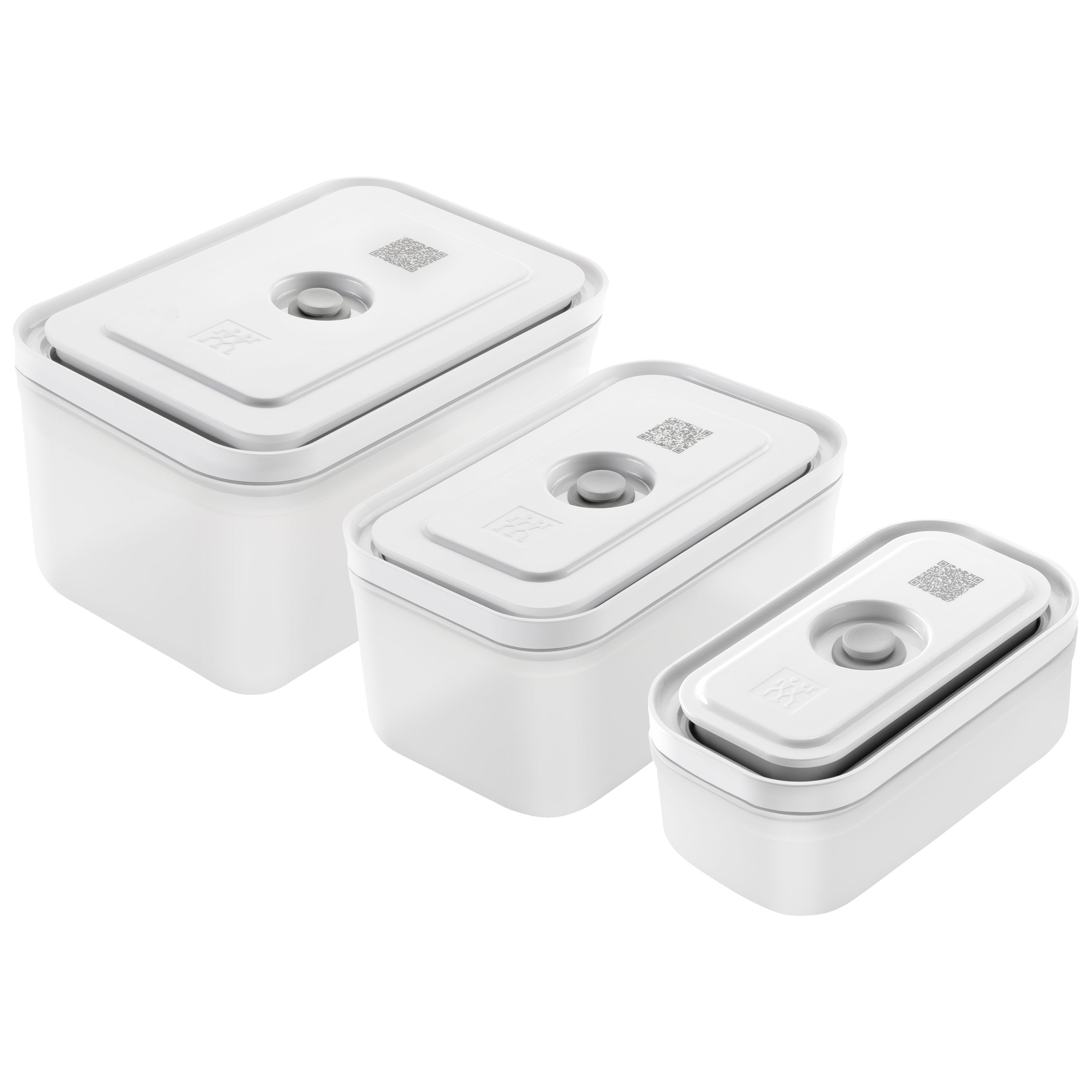 Imagen 1 de Set de 3 recipientes de plástico para vacío Fresh & Save Zwilling - Blanco Blanco