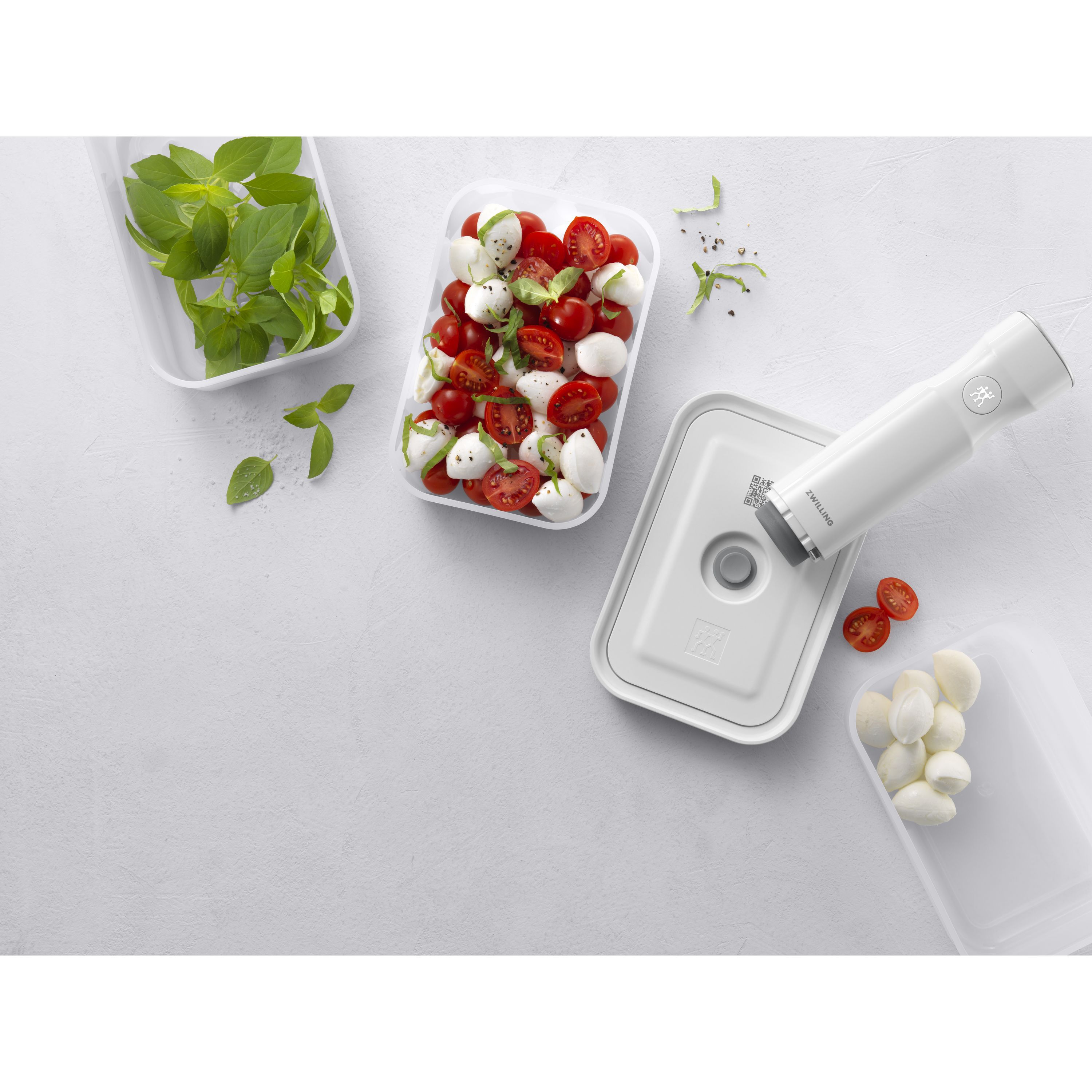 Imagen 3 de Set de 3 recipientes de plástico para vacío Fresh & Save Zwilling - Blanco Blanco