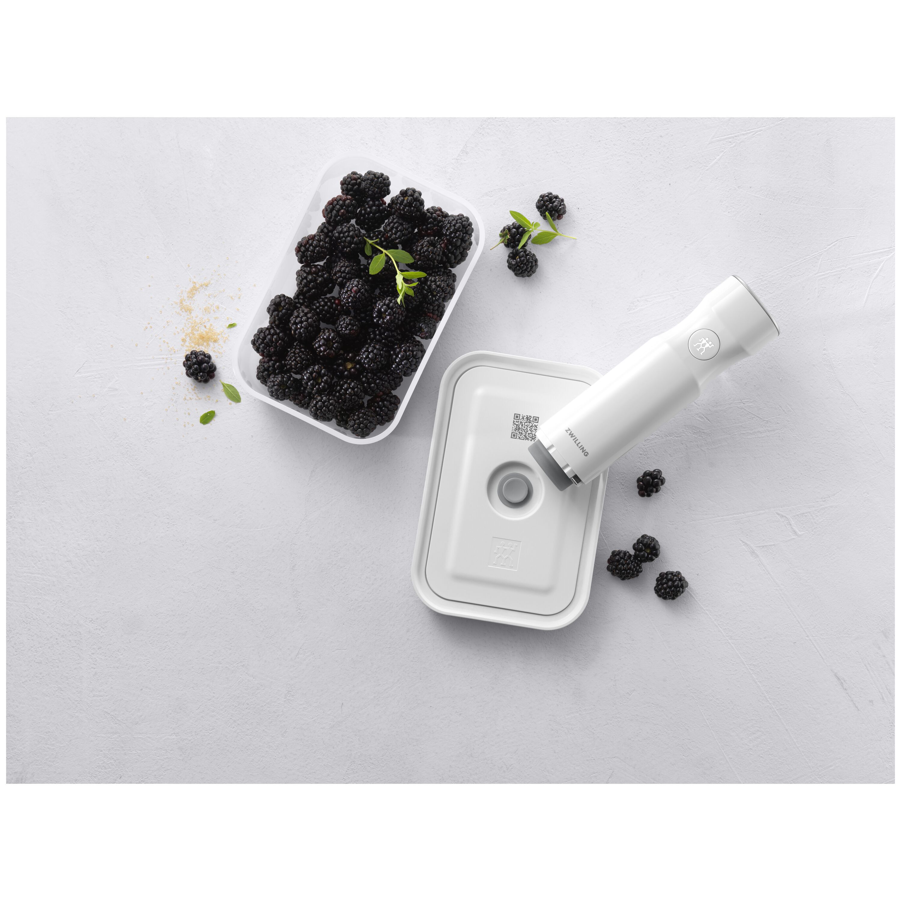 Hermético rectangular semitransparente gris 900 ml Fresh & Save Zwilling - Gris Gris-4