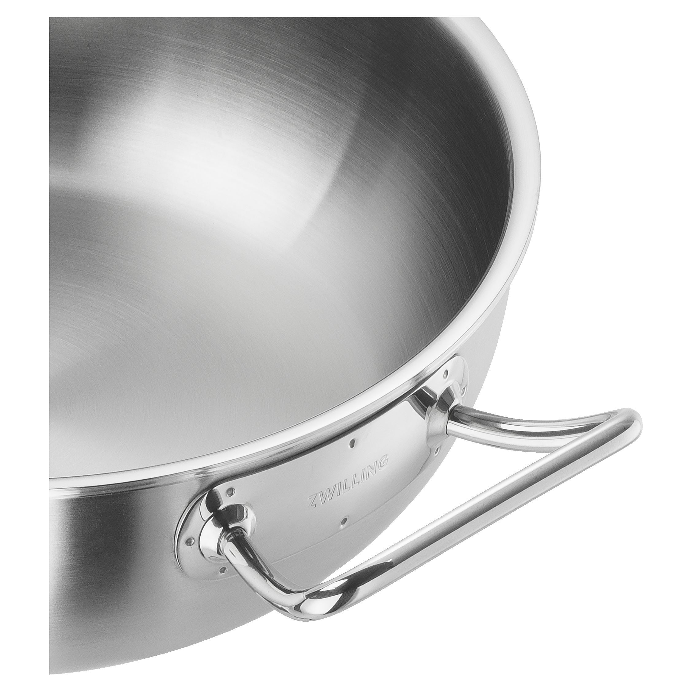 Wok de acero Pro Zwilling - Plata Wok de 30 cm Plata-2