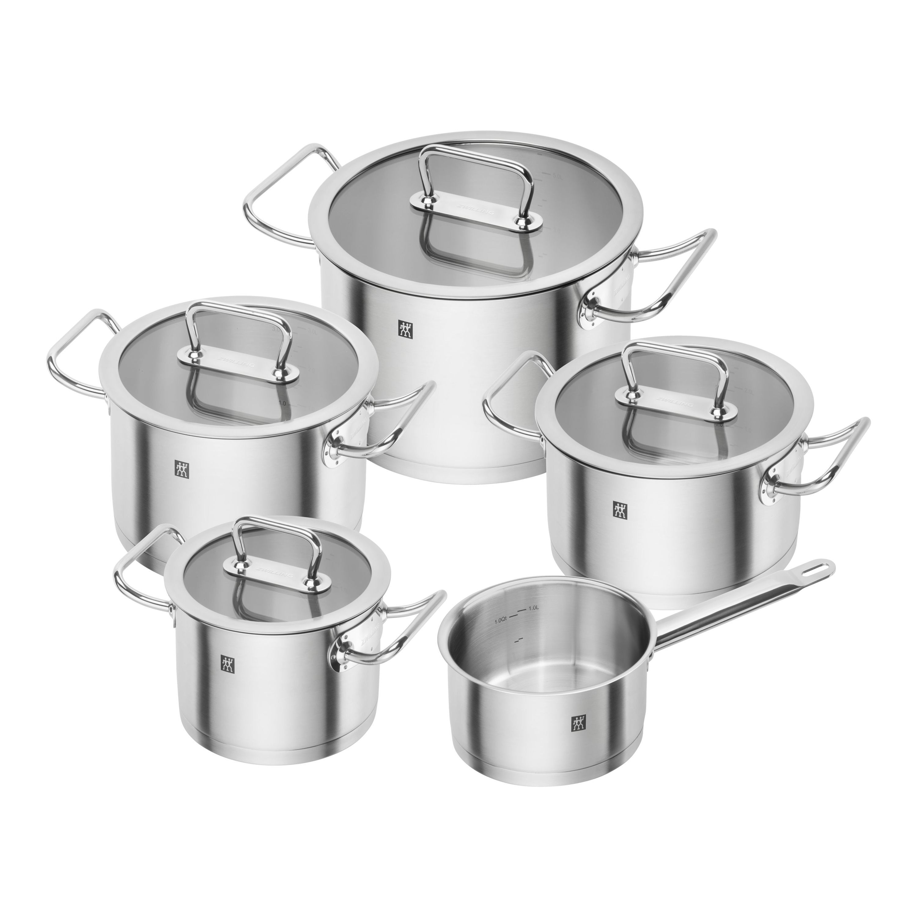 Bateria de cocina de 5 piezas Pro Zwilling - Plata Plata-1
