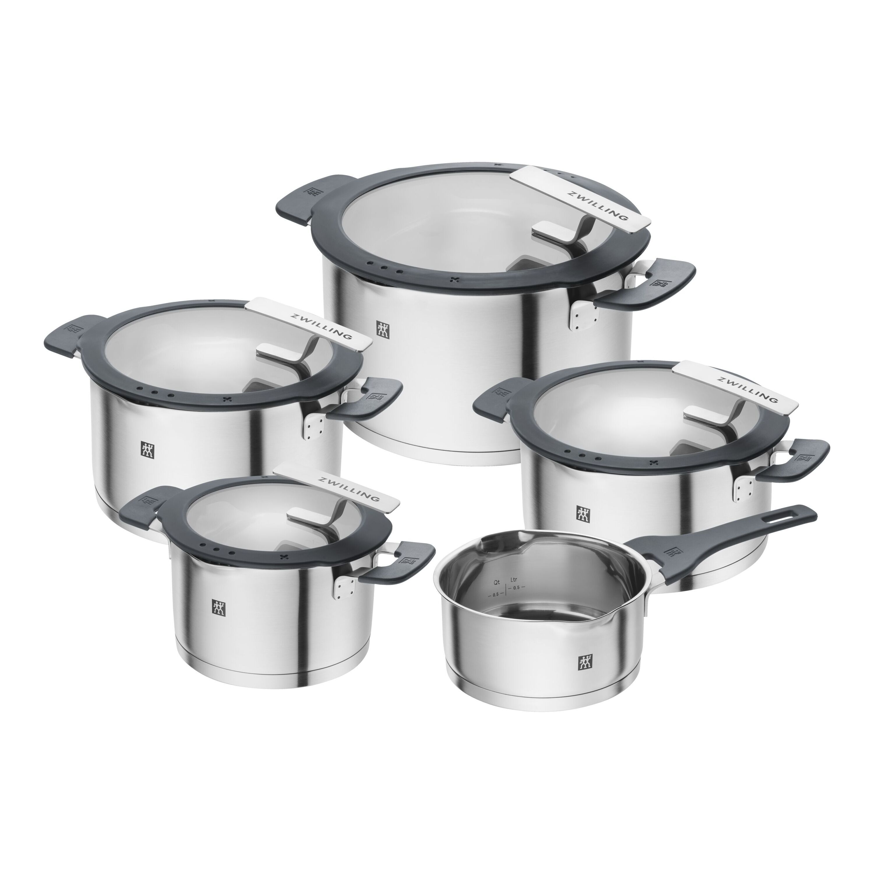 Batería de cocina de 5 piezas de acero inoxidable Simplify Zwilling - Plata Plata-1