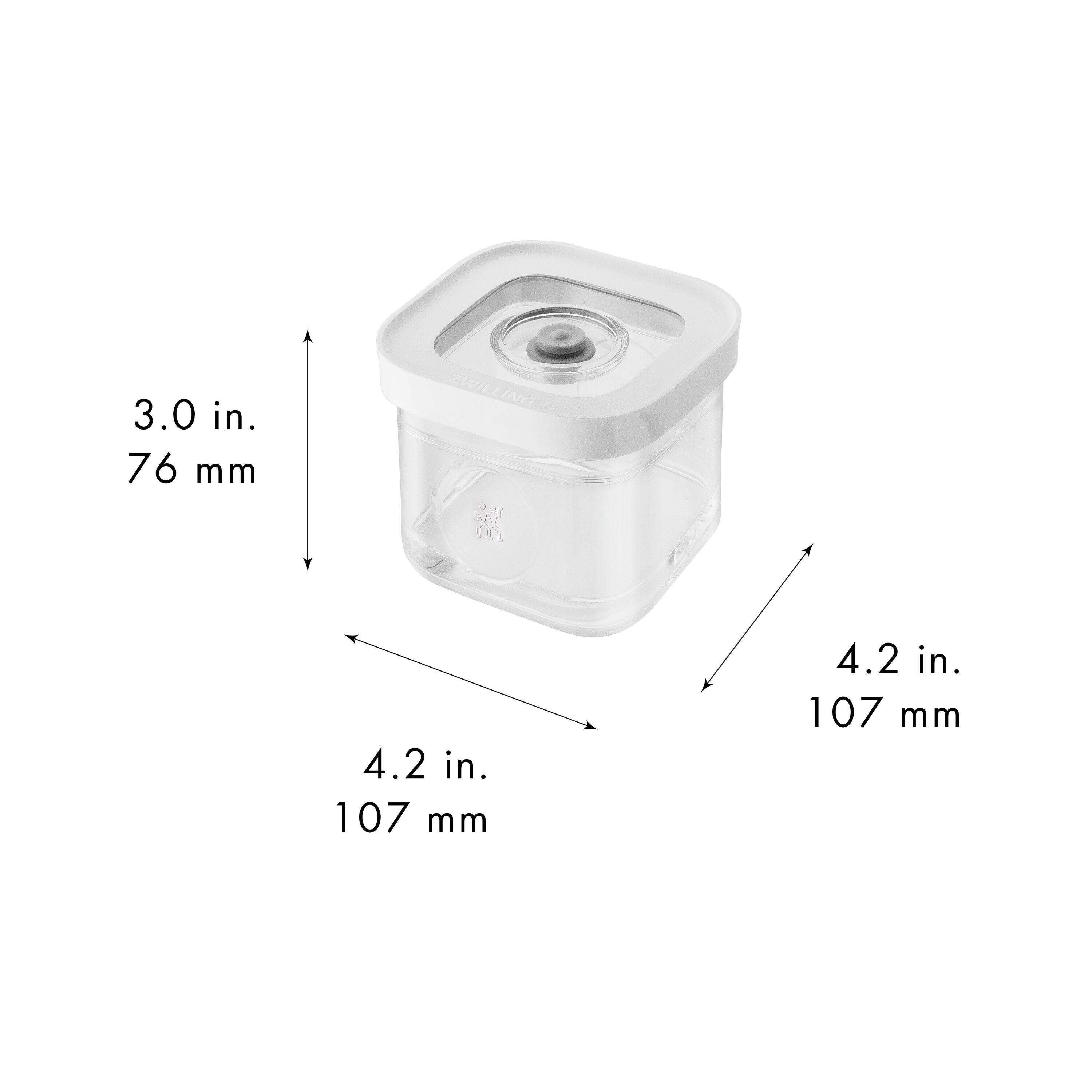 Imagen 3 de Recipiente hermético Cube S Fresh & Save Zwilling - Cristal Cristal