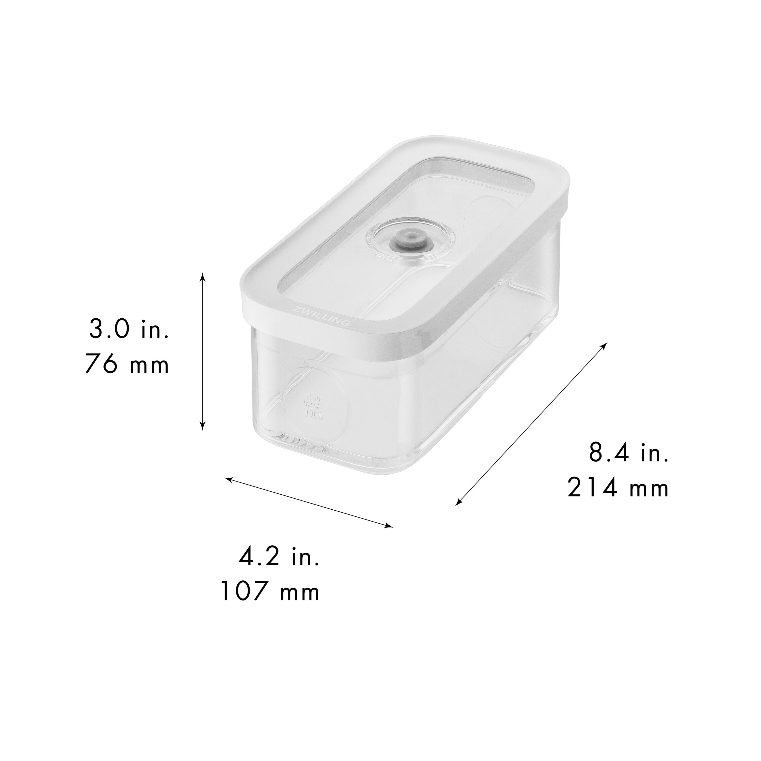 Imagen 2 de Recipiente hermético Cube M Fresh & Save Zwilling - Cristal Cristal