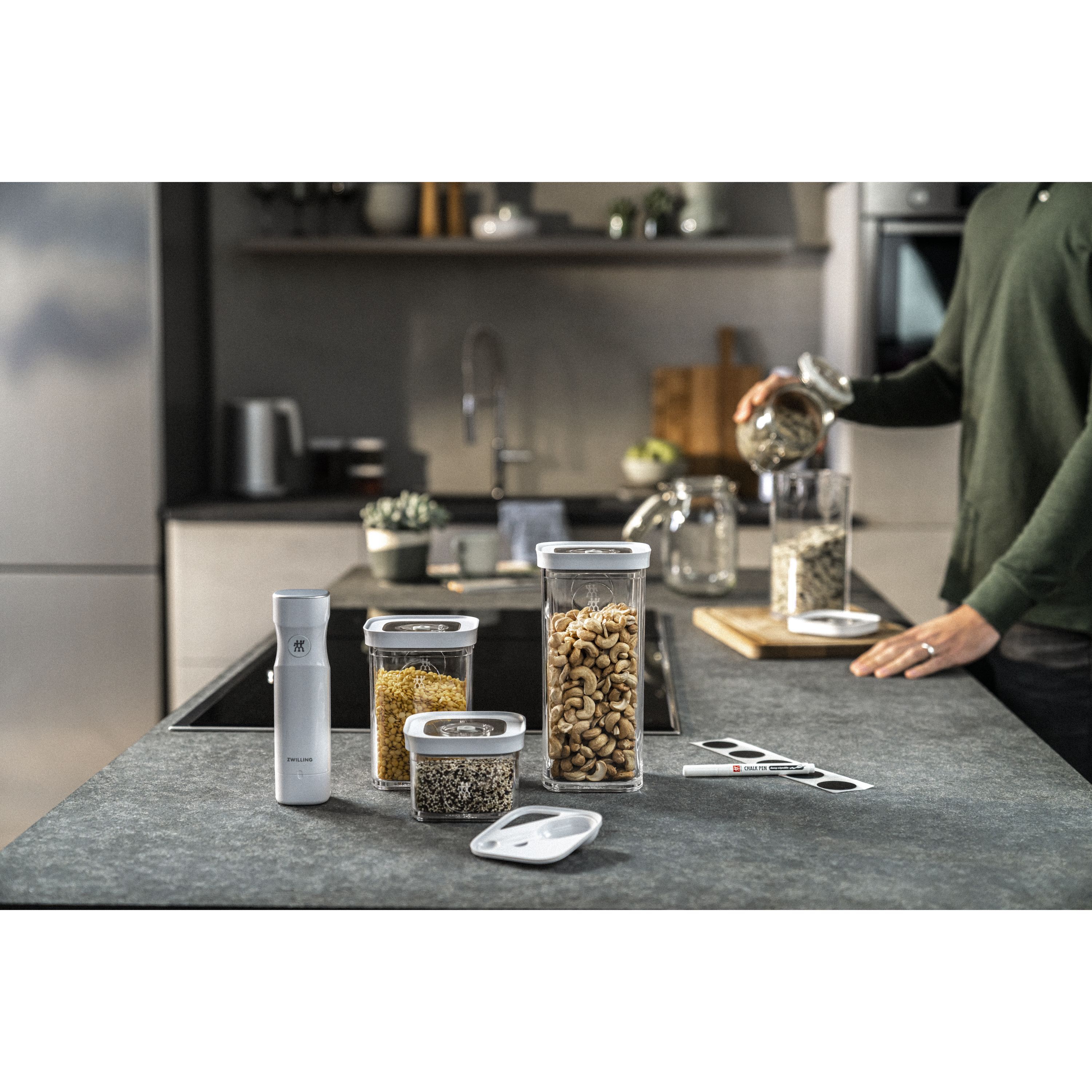 Imagen 5 de Pack medidor y dosificador para Cube S Fresh & Save Zwilling - Blanco Blanco