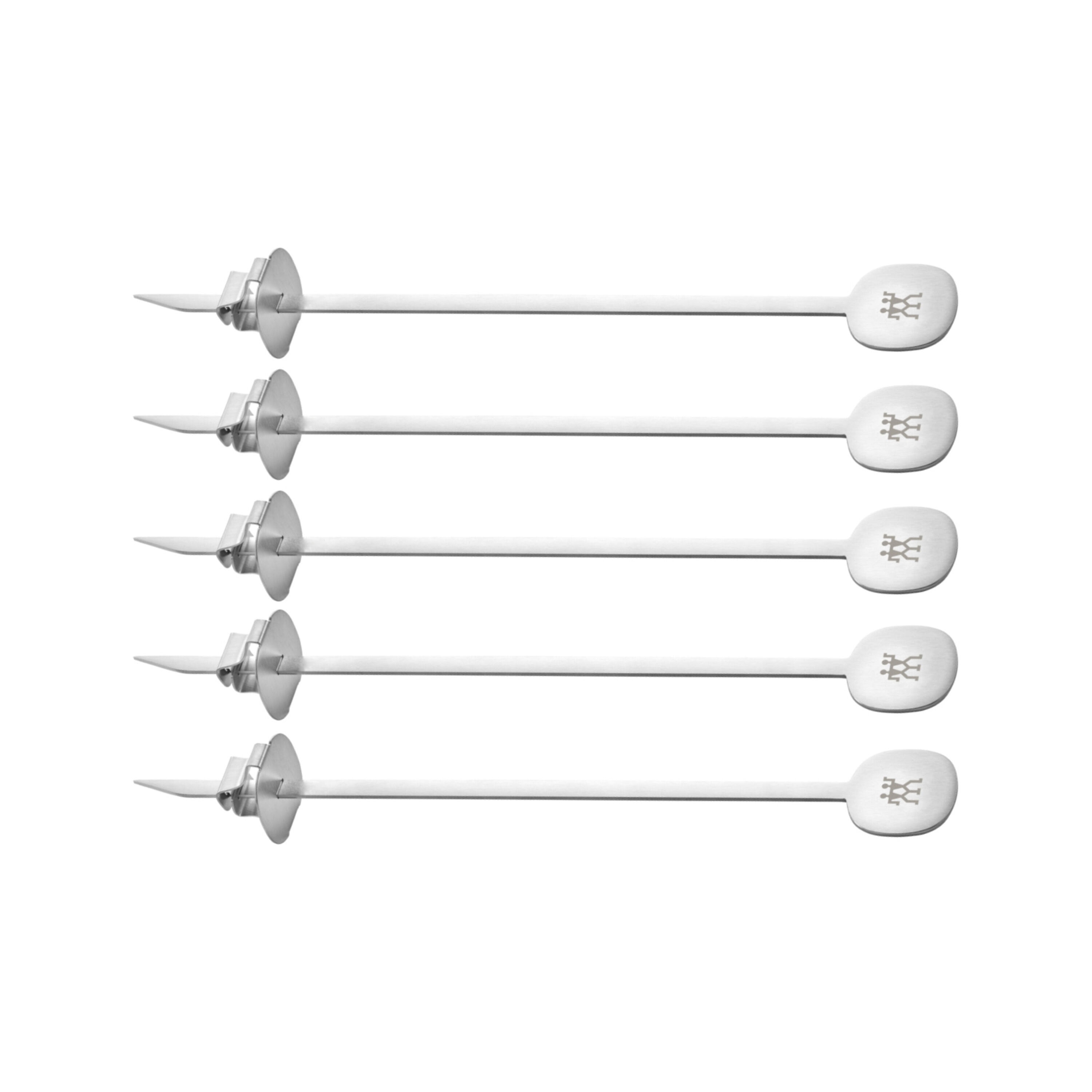 Imagen 1 de Set 5 pinchos Barbacoa Acero inoxidable BBQ Zwilling - Plata Plata