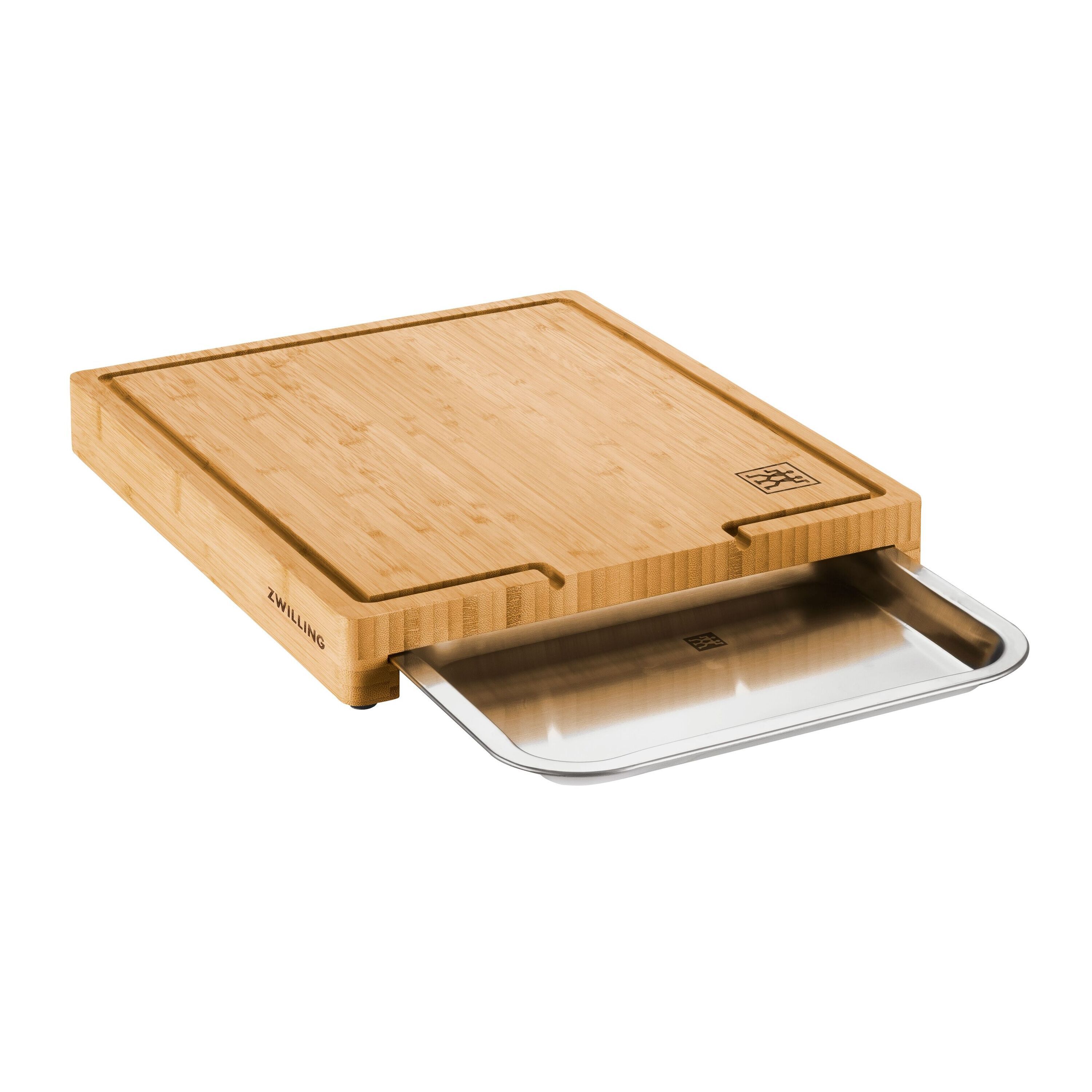 Tabla de cortar con bandeja Bambú Zwilling - Madera Madera-1