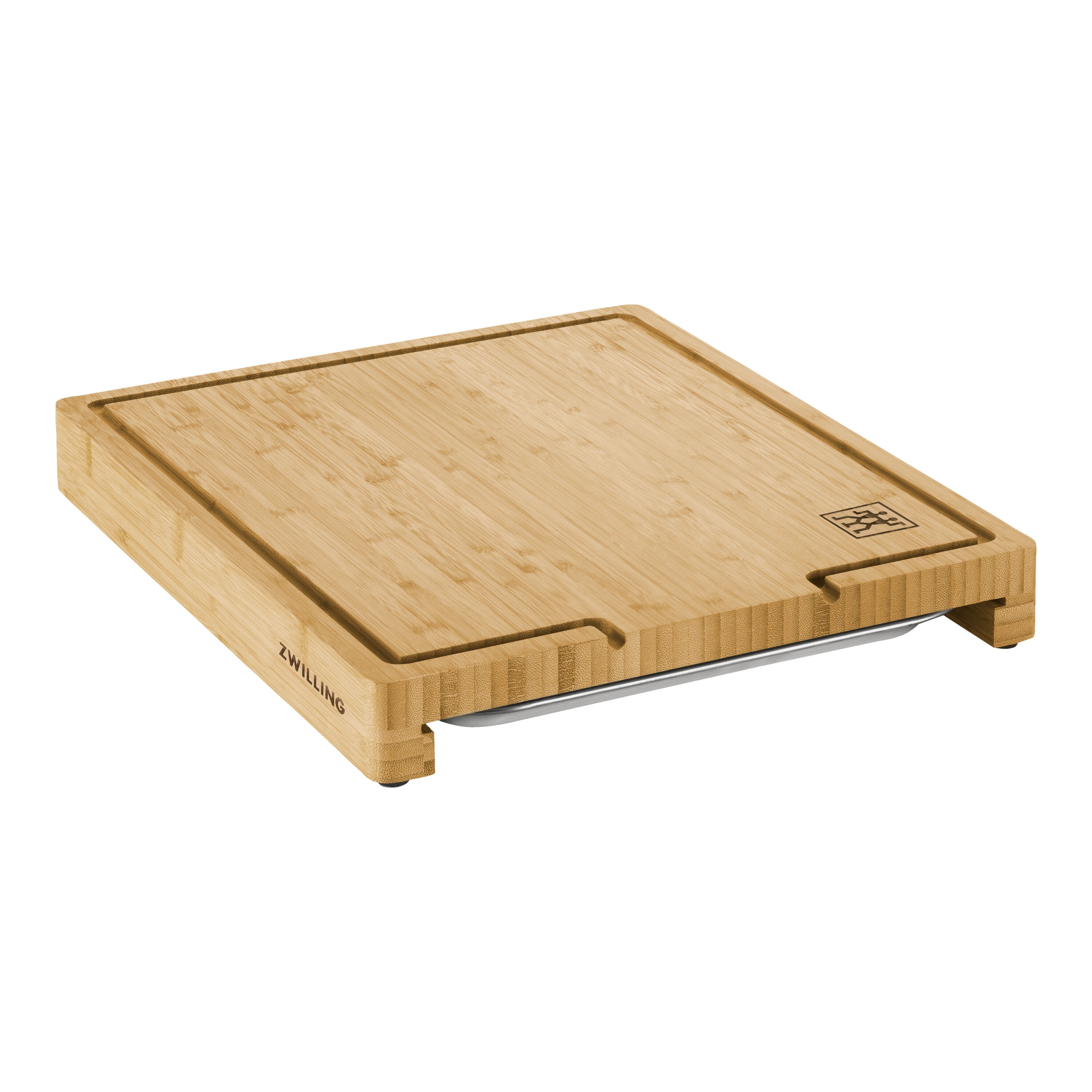 Tabla de cortar con bandeja Bambú Zwilling - Madera Madera-3